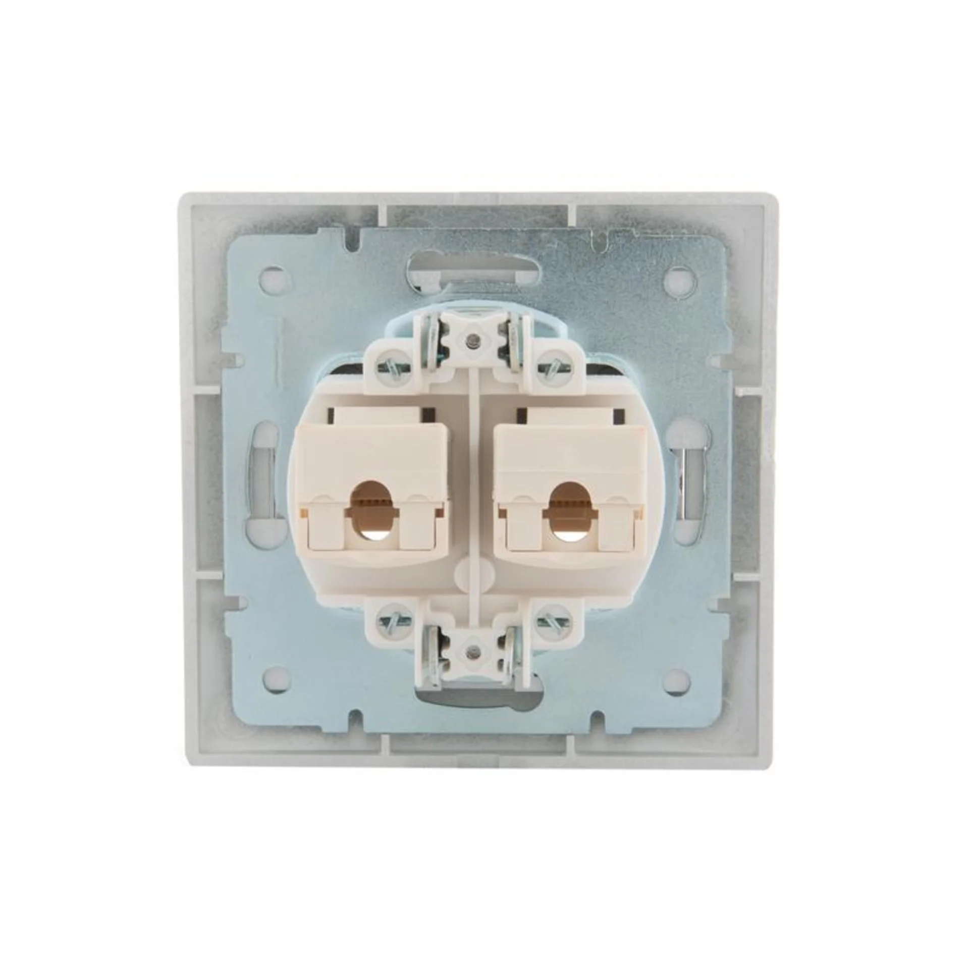 Розетка компьютерная 2-м СП Mira RJ45 сер. метал. LEZARD 701-1010-141