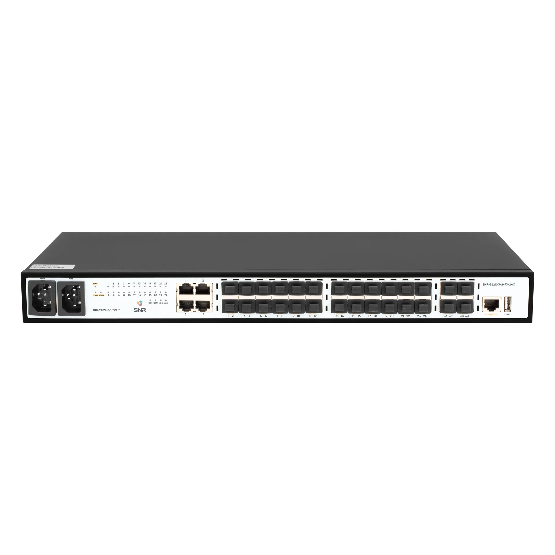 Управляемый коммутатор уровня 2+ SNR-S5210G-24FX-2AC