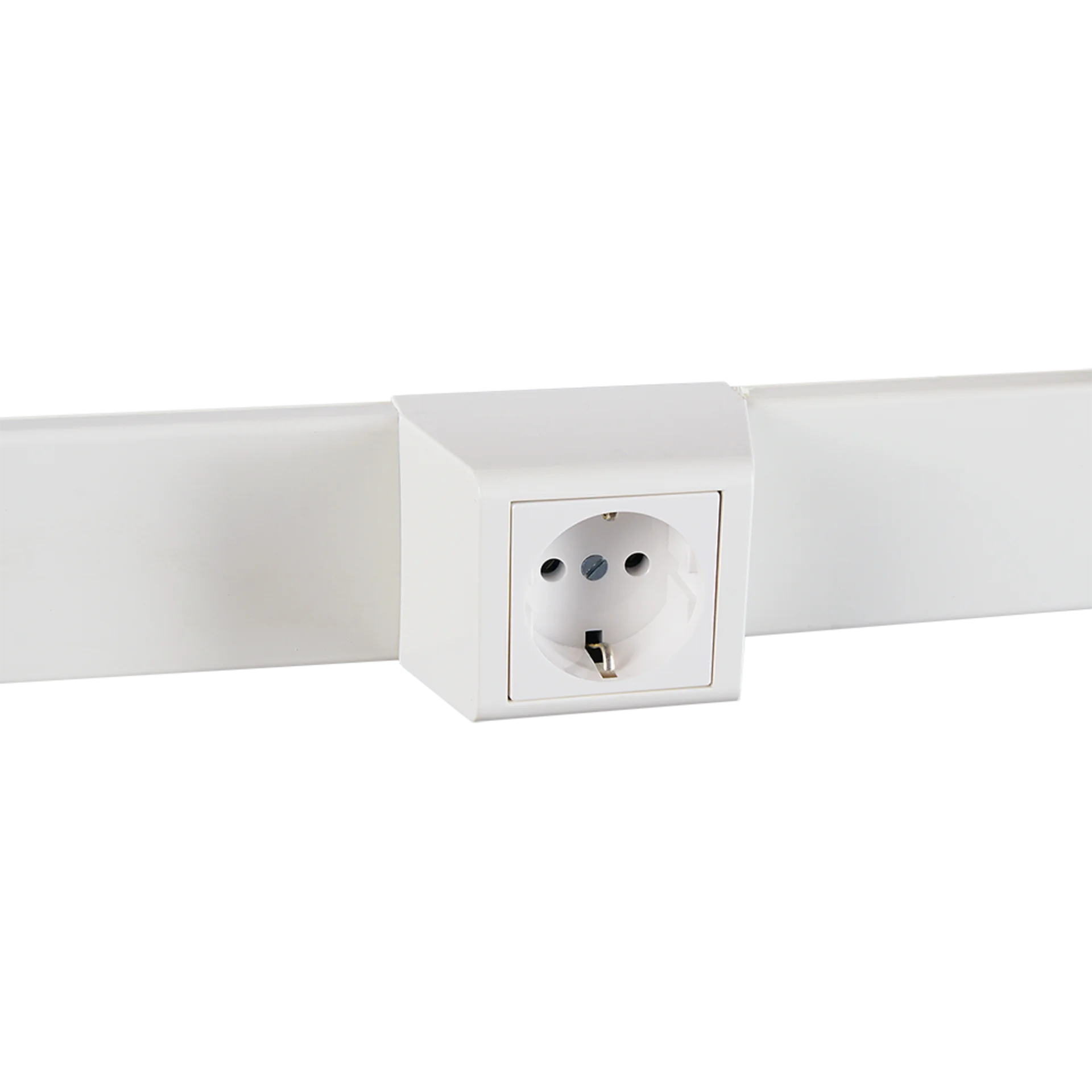 Суппорт с рамкой 1 пост (45х45) на профиль для кабельного канала 60х16