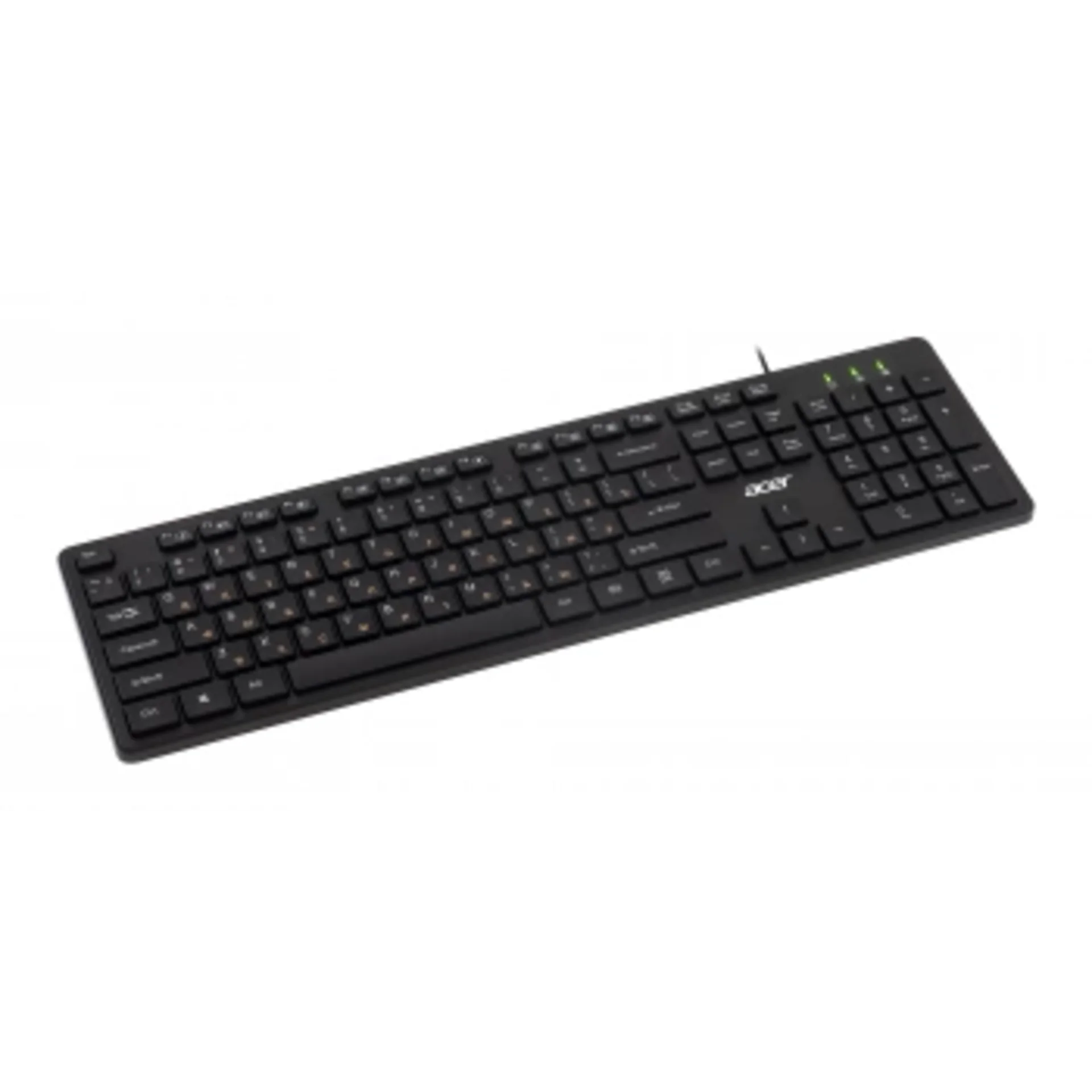 Клавиатура Acer OKW122 черный USB Multimedia (ZL.KBDEE.00C)