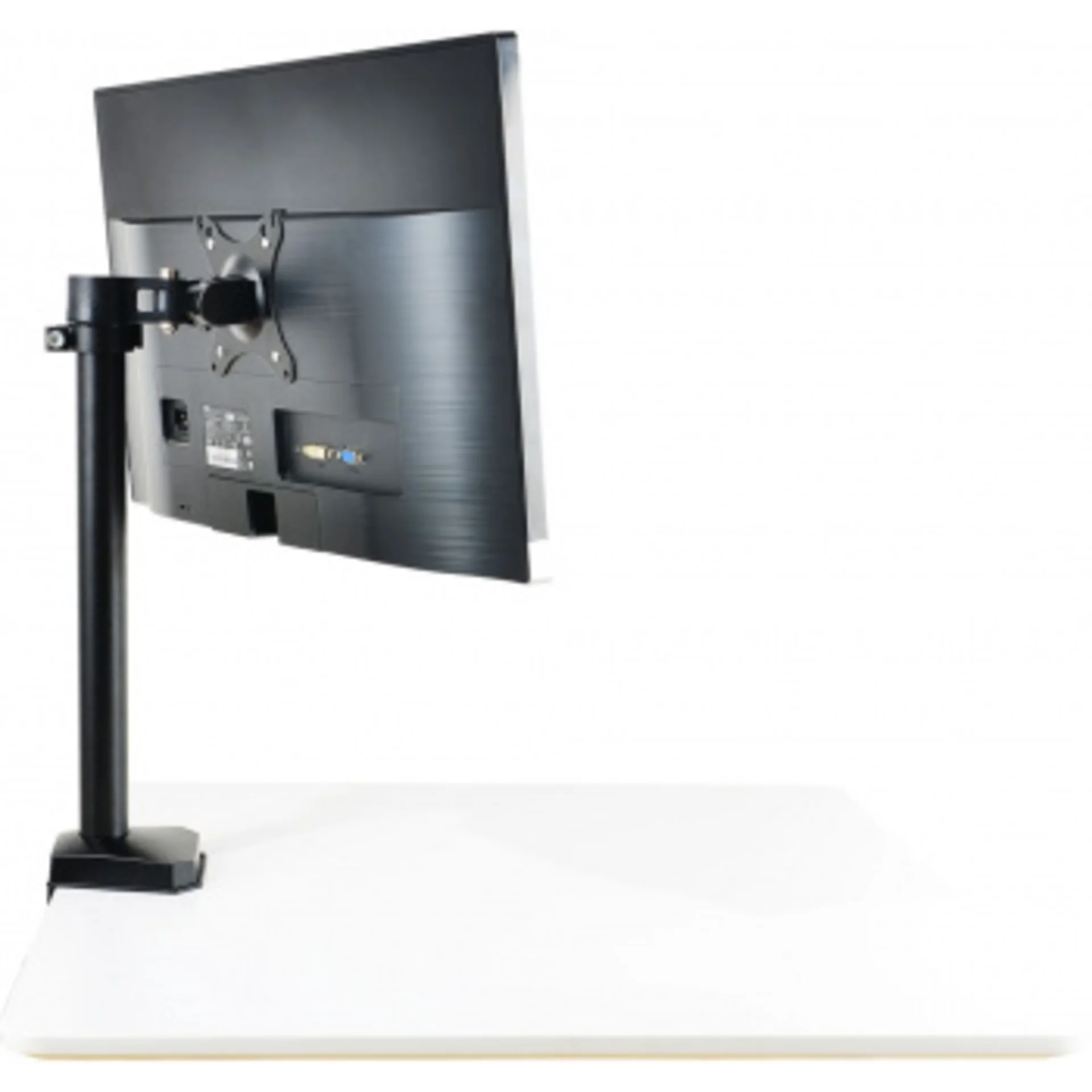 Кронштейн для мониторов ЖК Buro M3 черный 15"-27" макс.9кг крепление к столешнице поворот и наклон