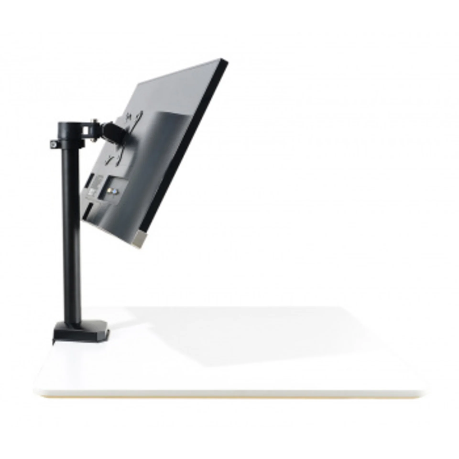 Кронштейн для мониторов ЖК Buro M3 черный 15"-27" макс.9кг крепление к столешнице поворот и наклон