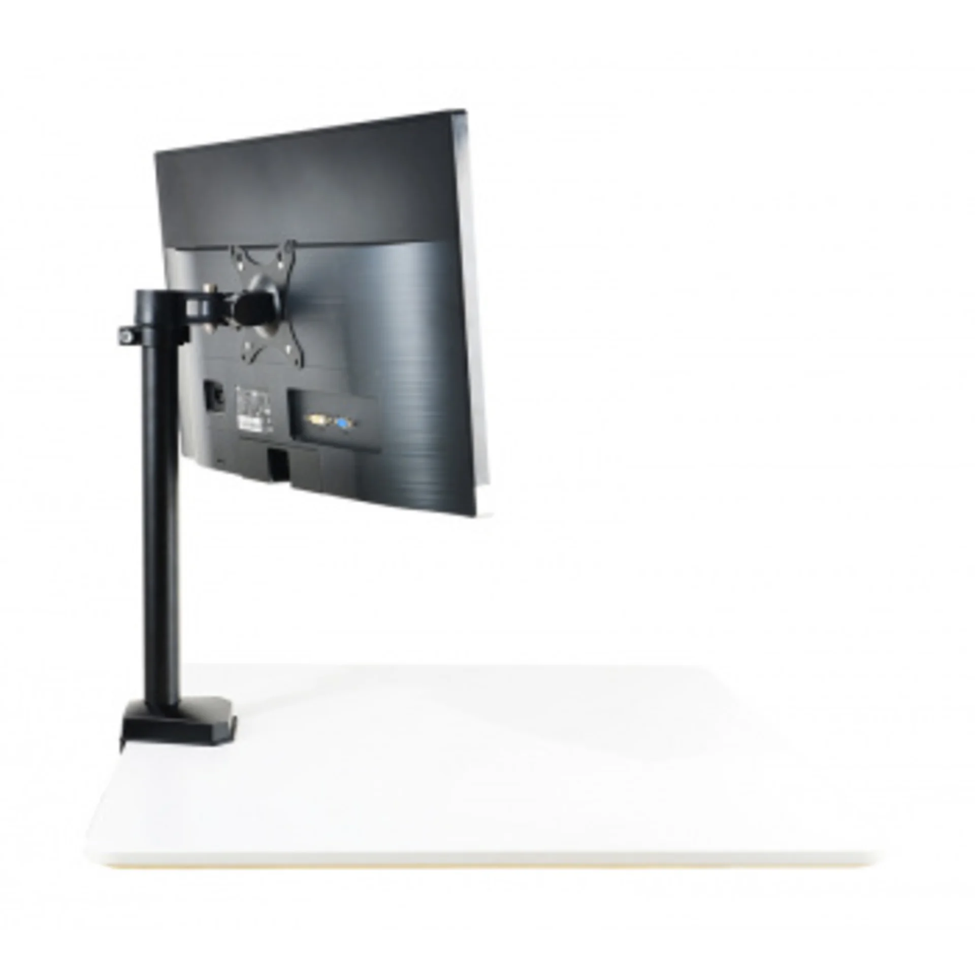 Кронштейн для мониторов ЖК Buro M3 черный 15"-27" макс.9кг крепление к столешнице поворот и наклон