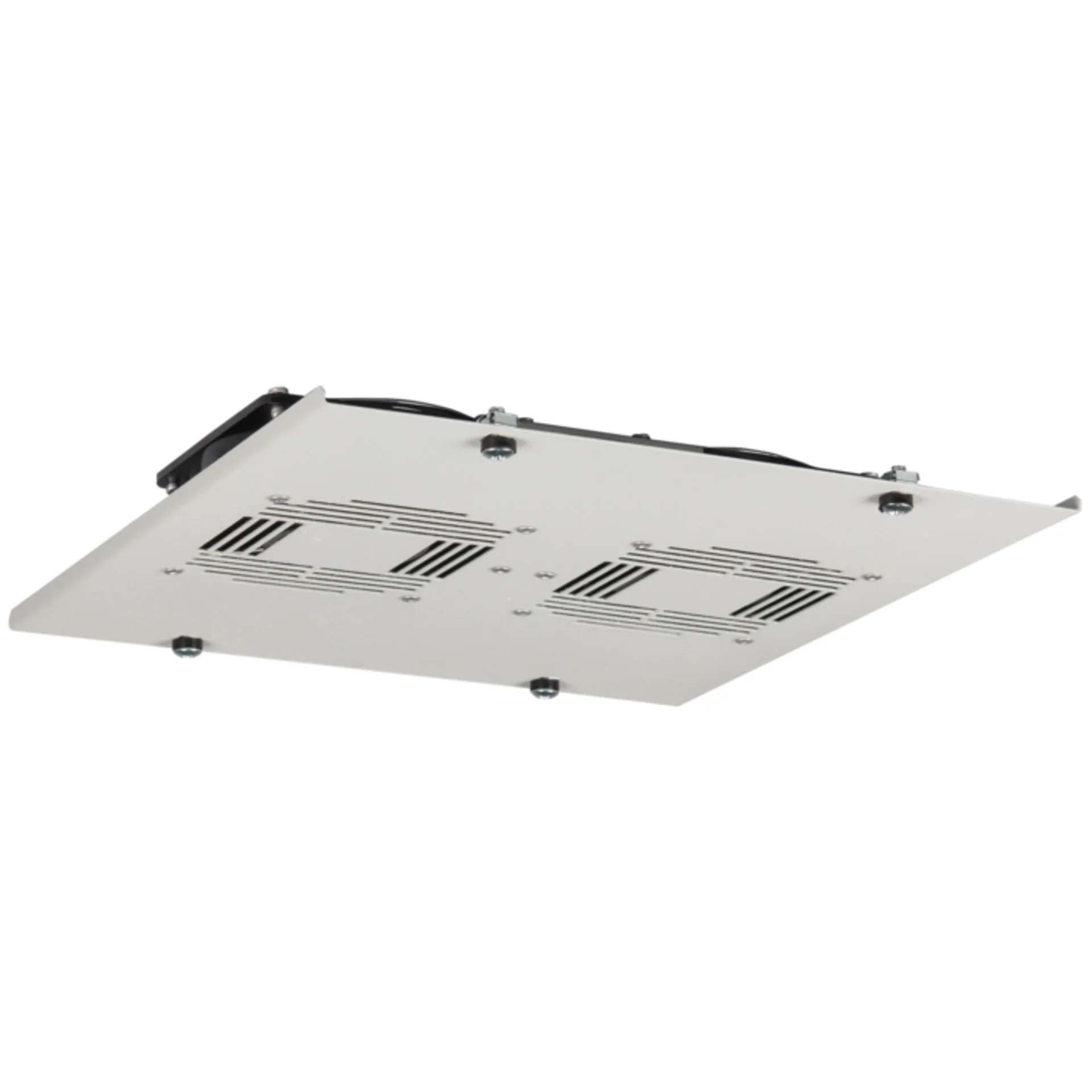 Вентиляторный блок TLK для шкафов серии TFI и TWI глубиной от 450 мм, 2 вентилятора с терморегулятором, без шнура питания, серый