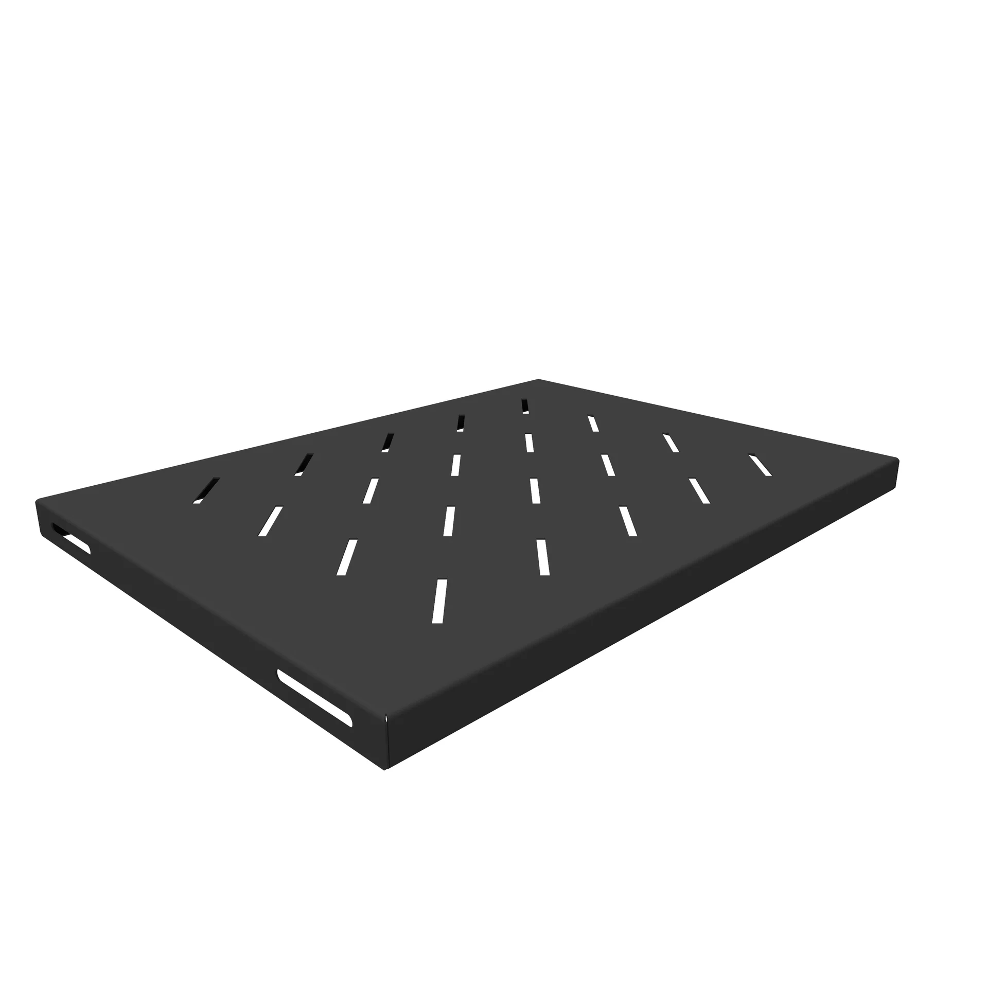 Полка стационарная для шкафов глубиной 600мм, (глубина полки 350мм) распределенная нагрузка 20кг, цвет-черный (SNR-SHELF-06035-20B)