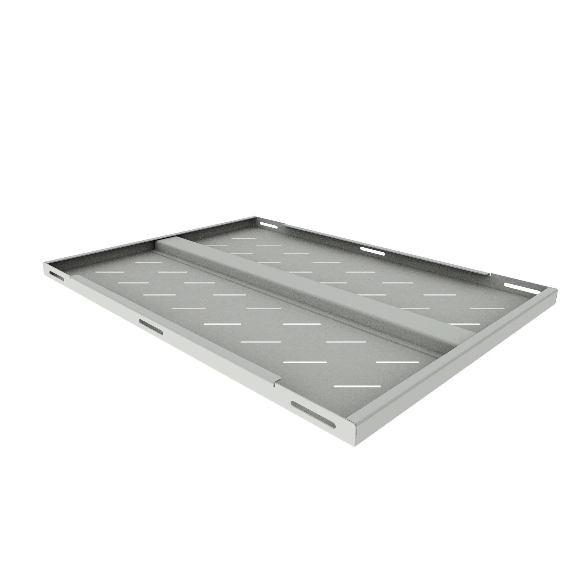 Полка стационарная усиленная в шкаф глубиной 900мм, (глубина полки 650мм) нагрузка 250кг, цвет-серый (SNR-SHELF-09065-250G)