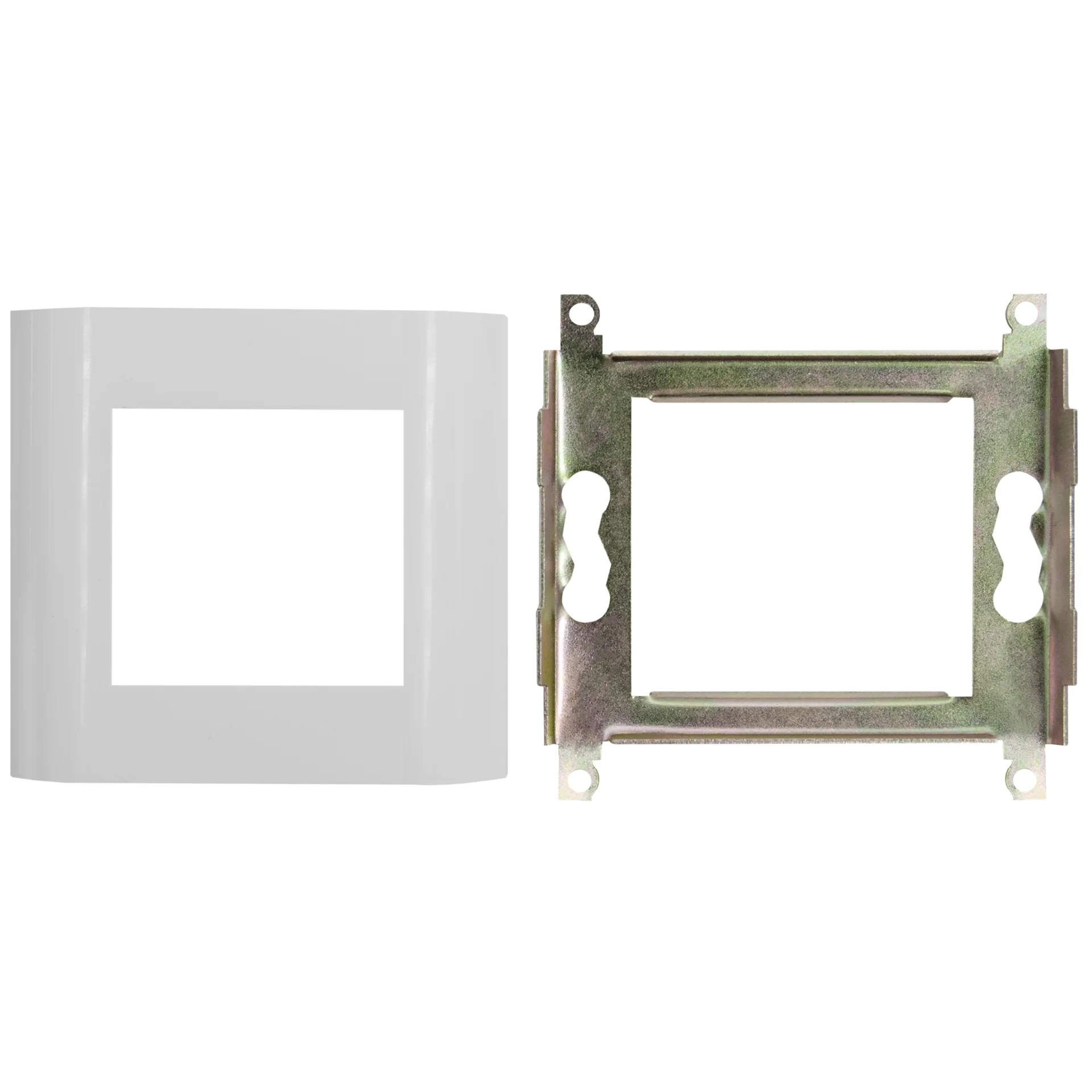 Лицевая панель 80х80 мм для модулей 45x45 металлический каркас