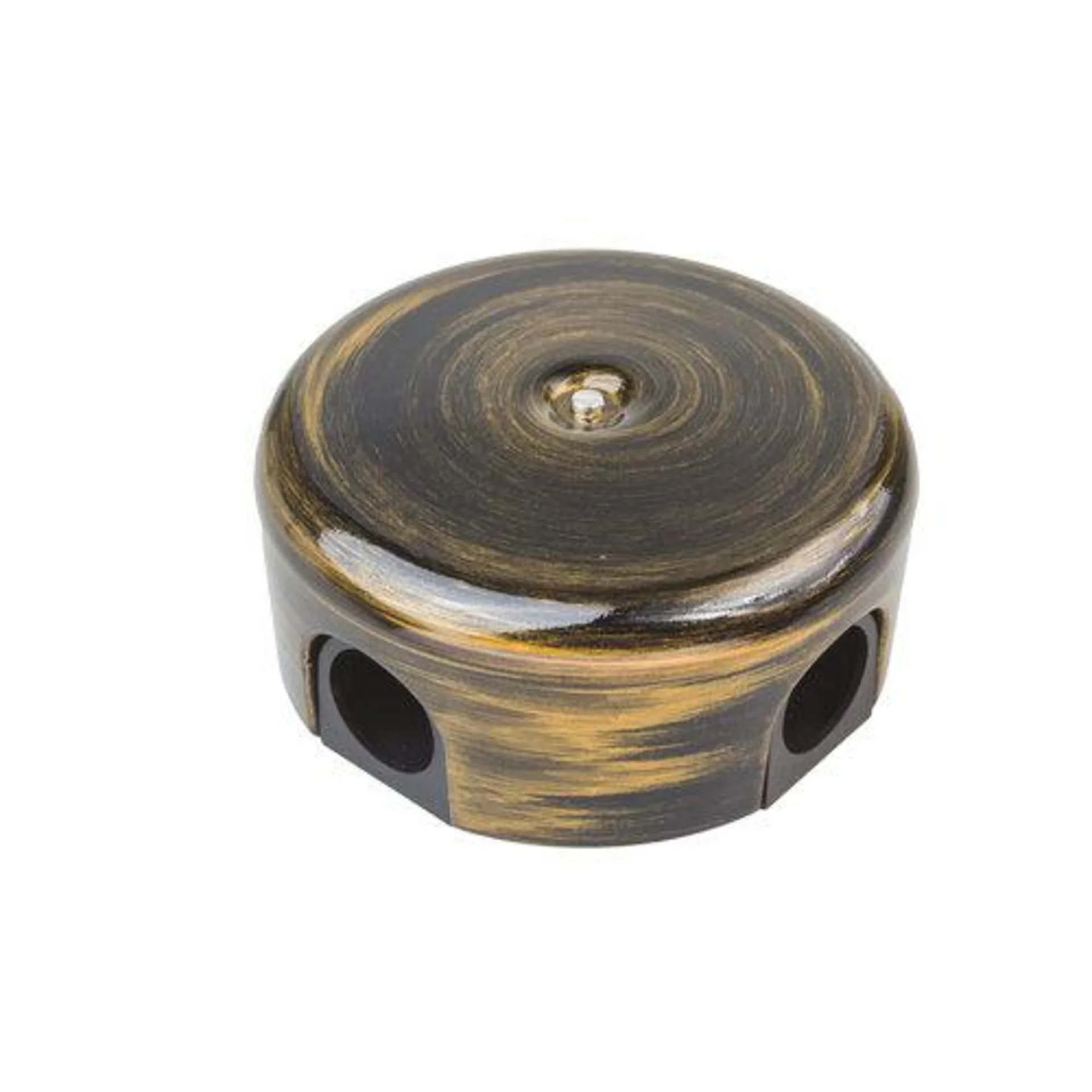 Коробка распределительная d78мм ЛИЗЕТТА (в компл. 4 кабельных ввода) ABS-пластик бронза Bironi B1-52