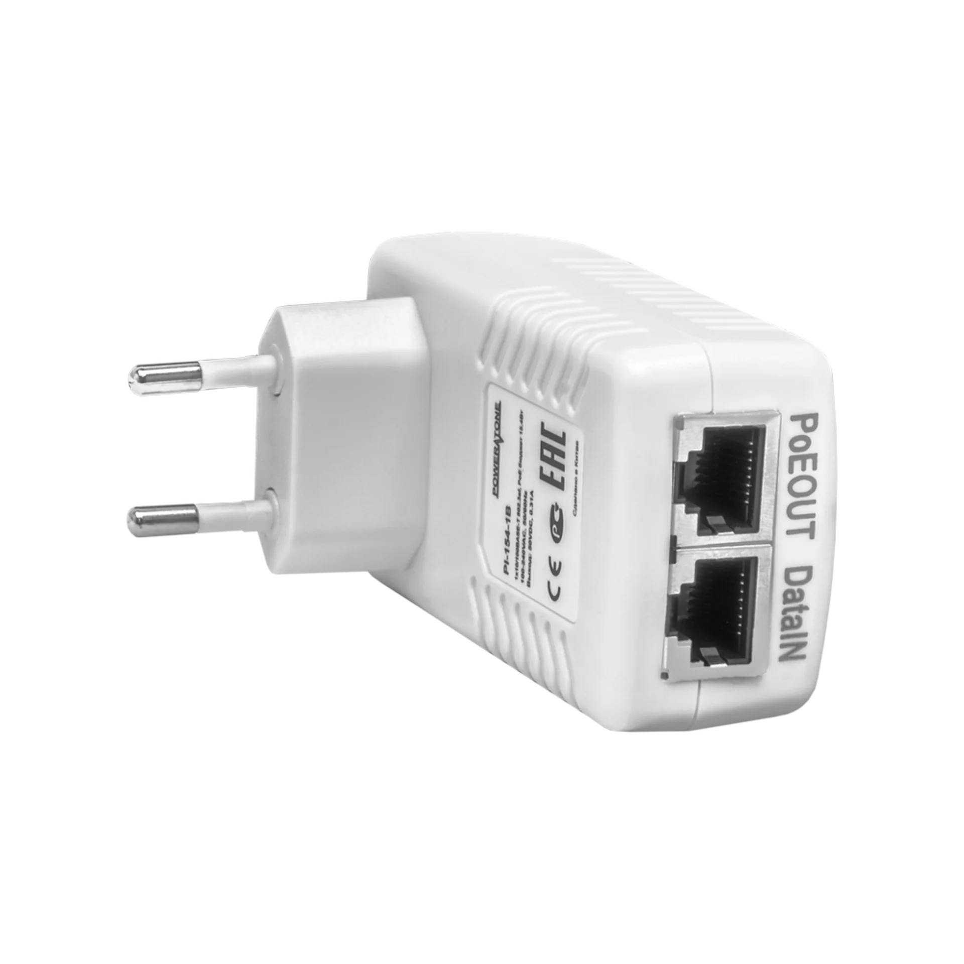 PoE инжектор неуправляемый PI-154-1B, 1x10/100BASE-T 802.3af, PoE бюджет 15.4Вт