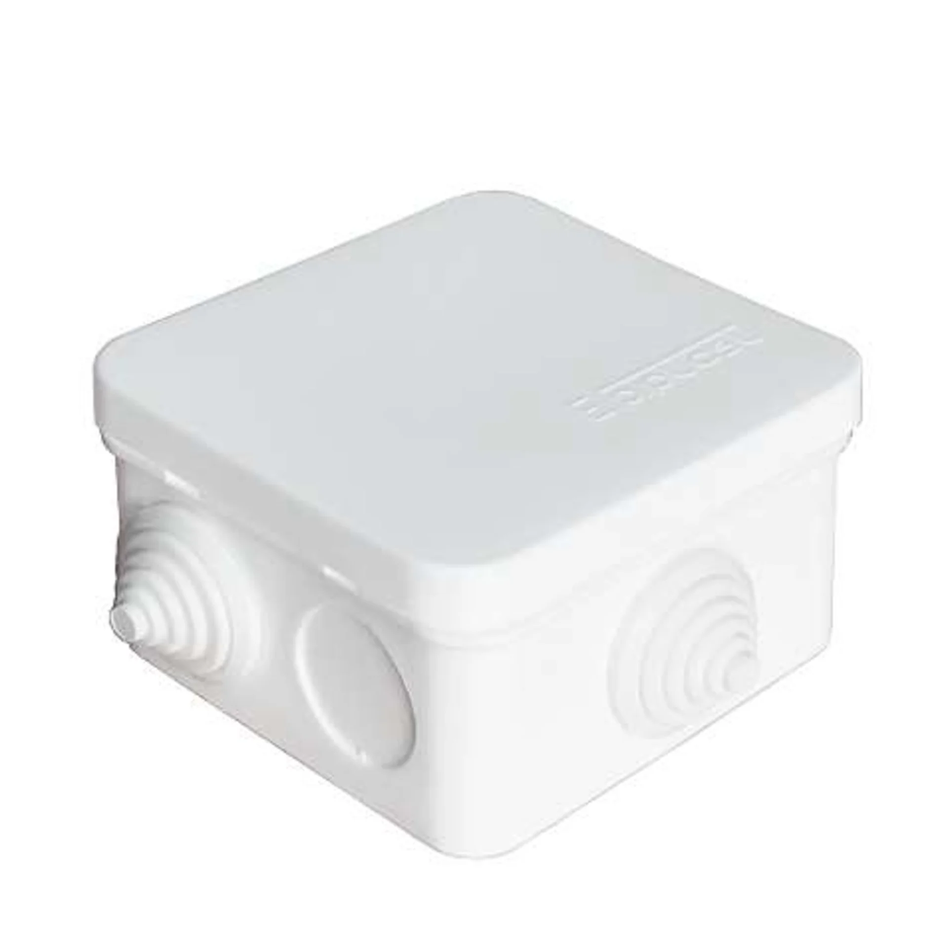 Коробка распределительная ОП 75х75х45мм IP54 6 выходов 3 гермоввода крышка защелкивающаяся бел. Eppl