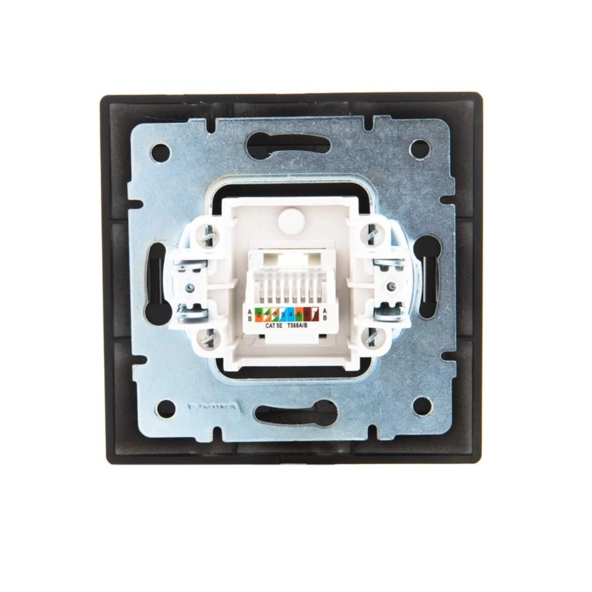 Розетка компьютерная 1-м СП Mira RJ45 черн. бархат LEZARD 701-4242-139