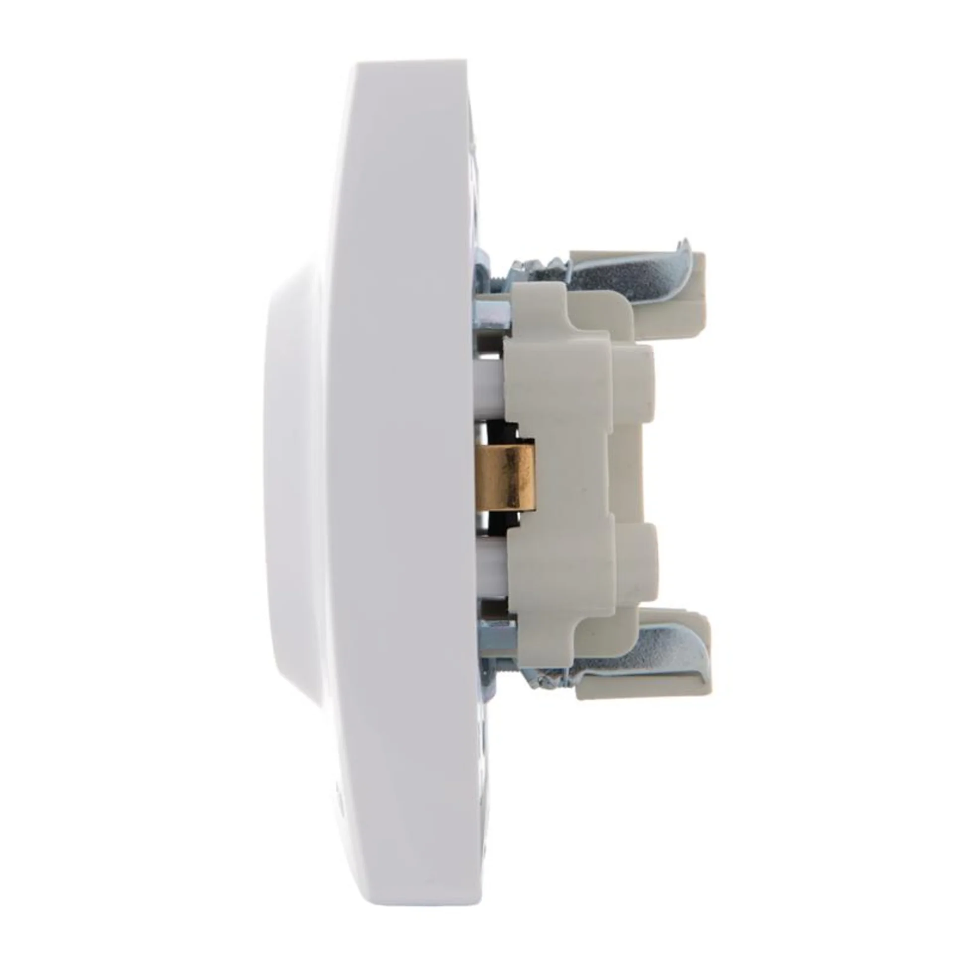 Розетка 2-м СП Karina с заземл. термопласт бел. LEZARD 707-0200-127B