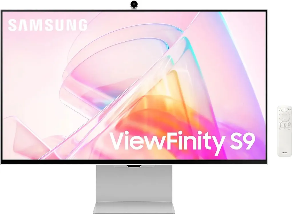 Монитор Samsung 27" ViewFinity S9 S27C902PAI серебристый IPS LED 16:9 M/M Cam полуматовая HAS 600cd