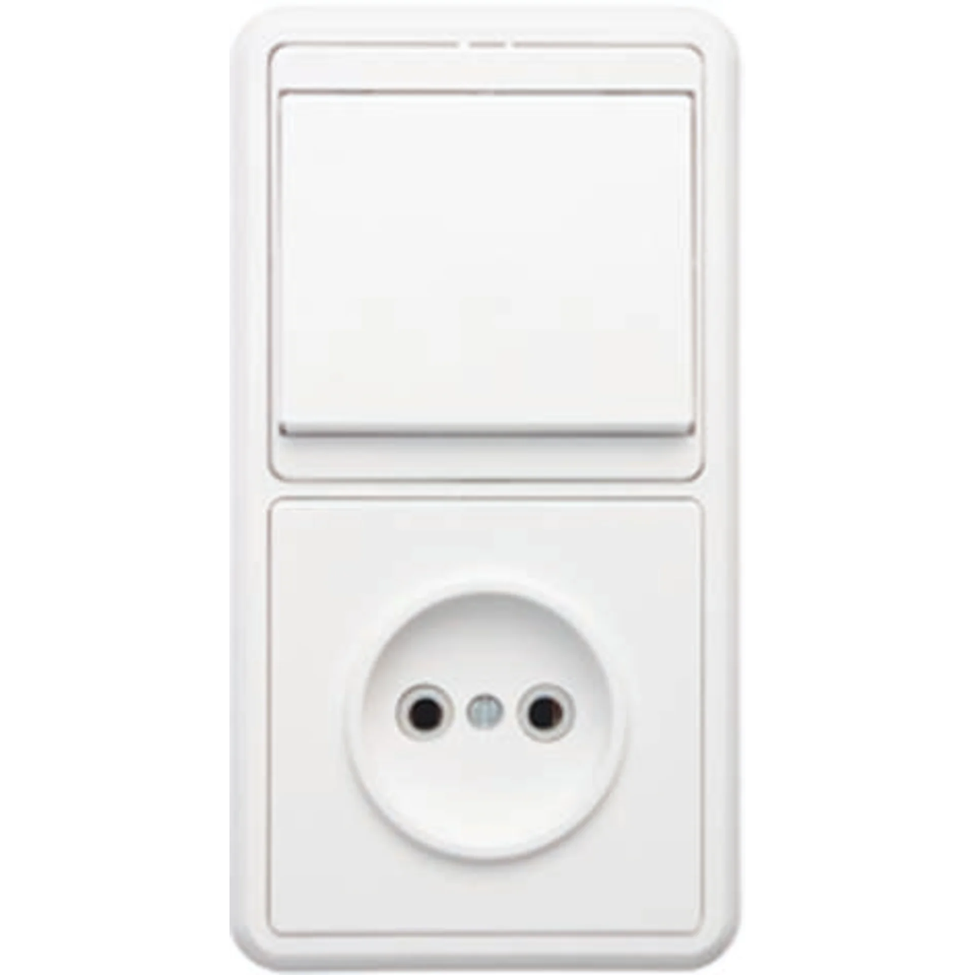 Блок БКВР-037 Бэлла (1-кл. выкл. + розетка) Кунцево 5815