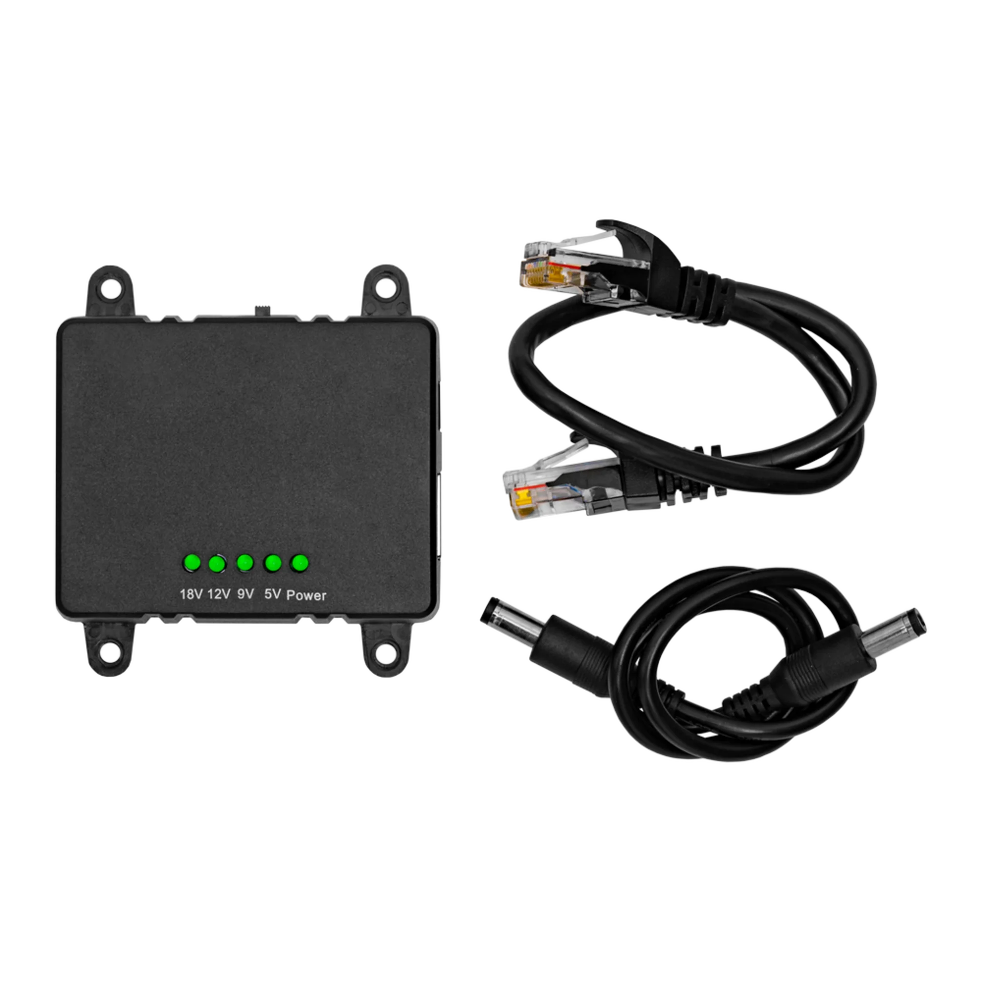 1-портовый сплиттер PS-250-1 PoE 802.3af/802.3at 10/100/1000Mbps, 5В/3А, 9В/2.5А, 12В/2.5А, 18В/1.6А