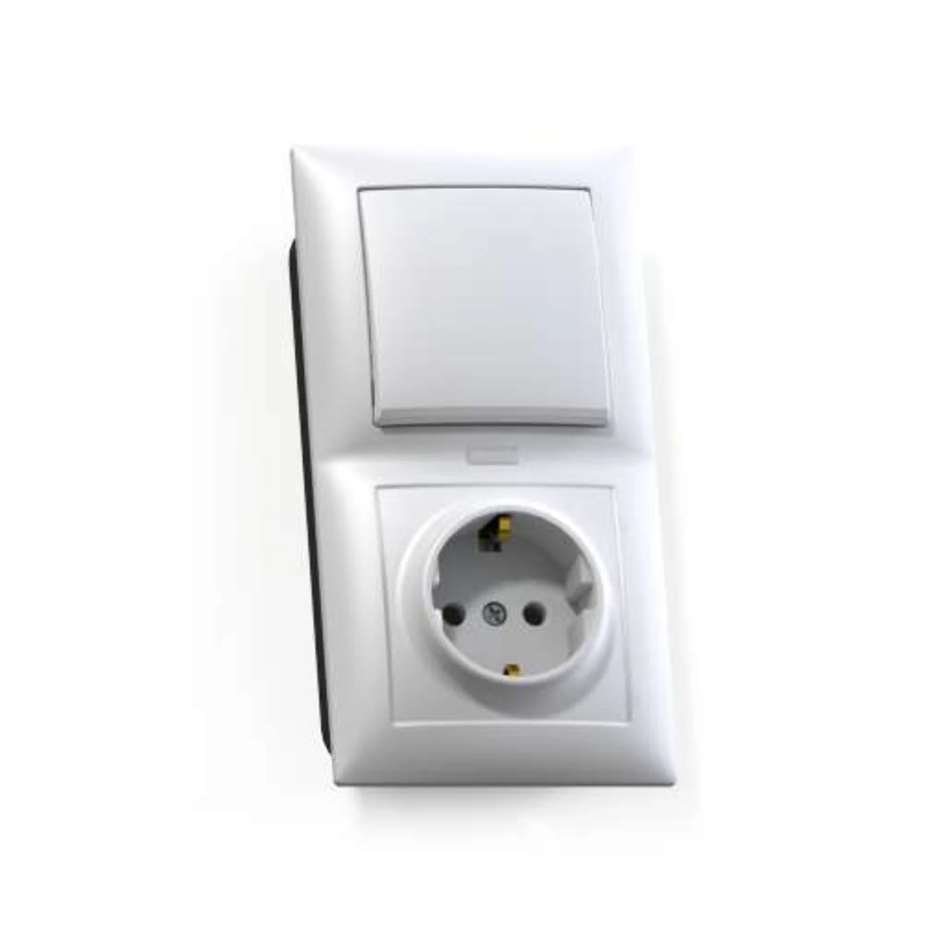 Блок СП БКВР-420 Селена (1-кл. выкл. и индик.+ розетка с заземл.) бел. Кунцево 8216