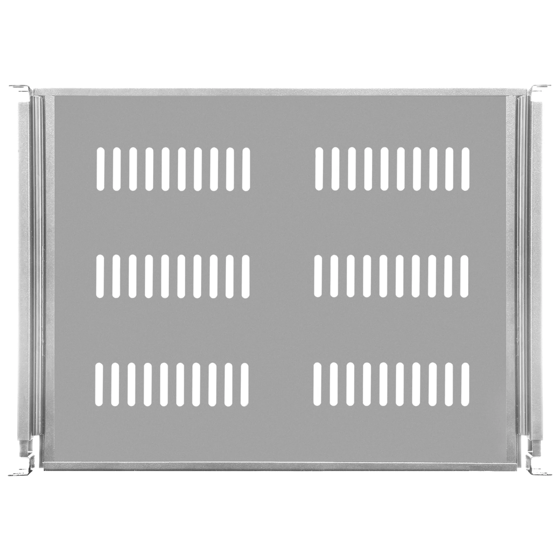 Полка выдвижная для шкафов глубиной от 800 до 1000мм (глубина полки 550мм), распределенная нагрузка 20кг, цвет-серый