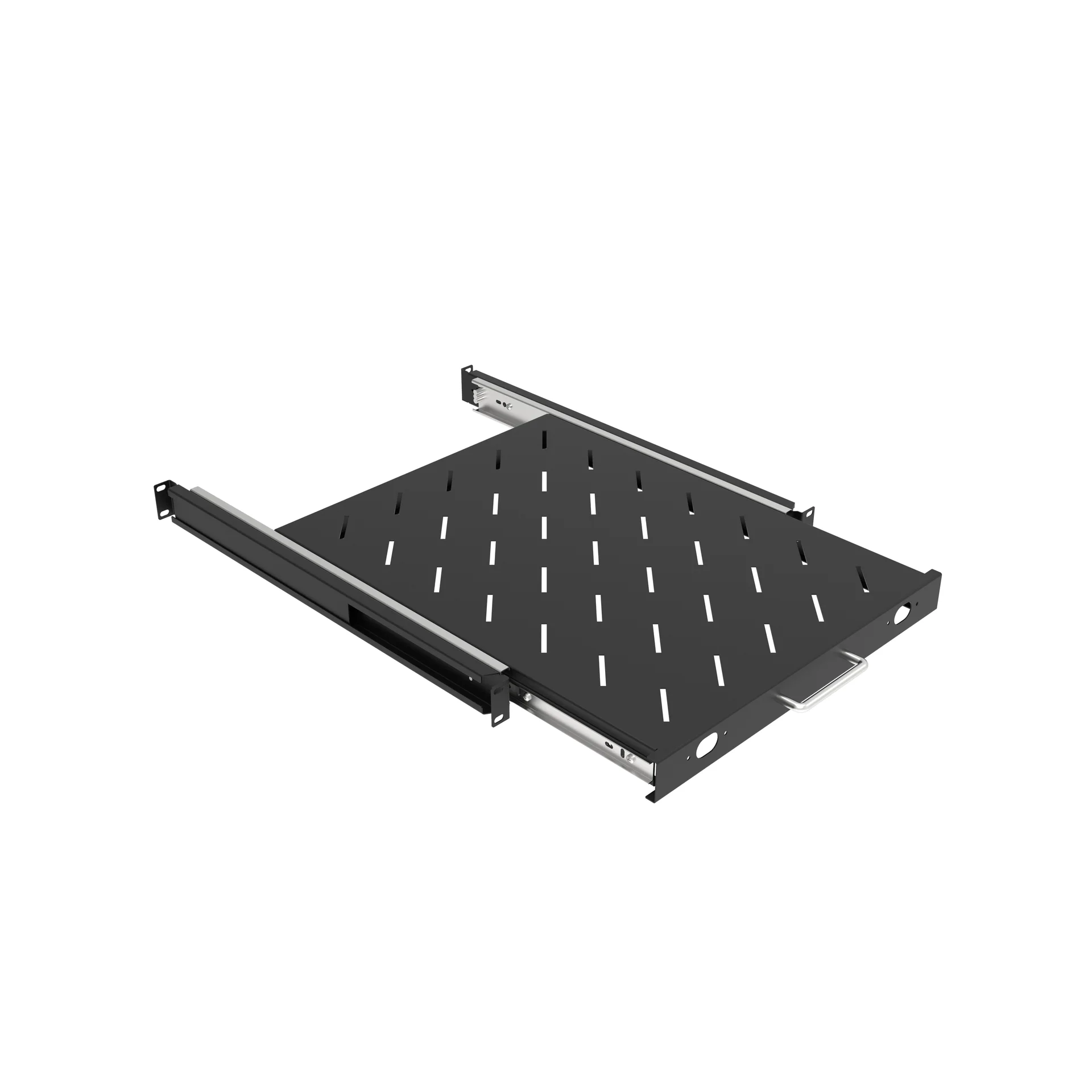 Полка выдвижная для шкафов глубиной от 800 до 1000мм (глубина полки 550мм), распределенная нагрузка 20кг, цвет-черный