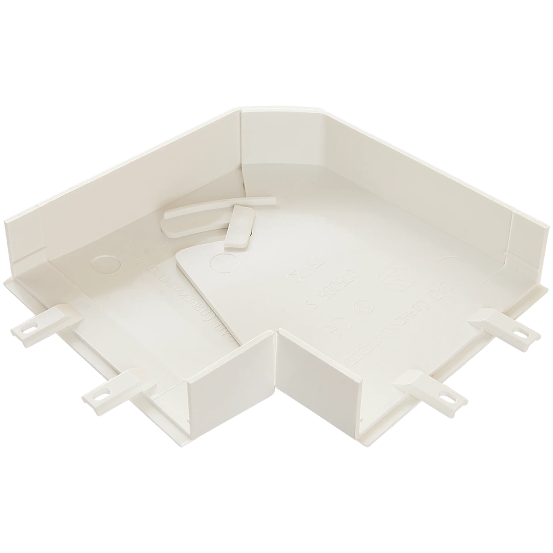 Угол плоский изменяемый для кабельного канала 75х20