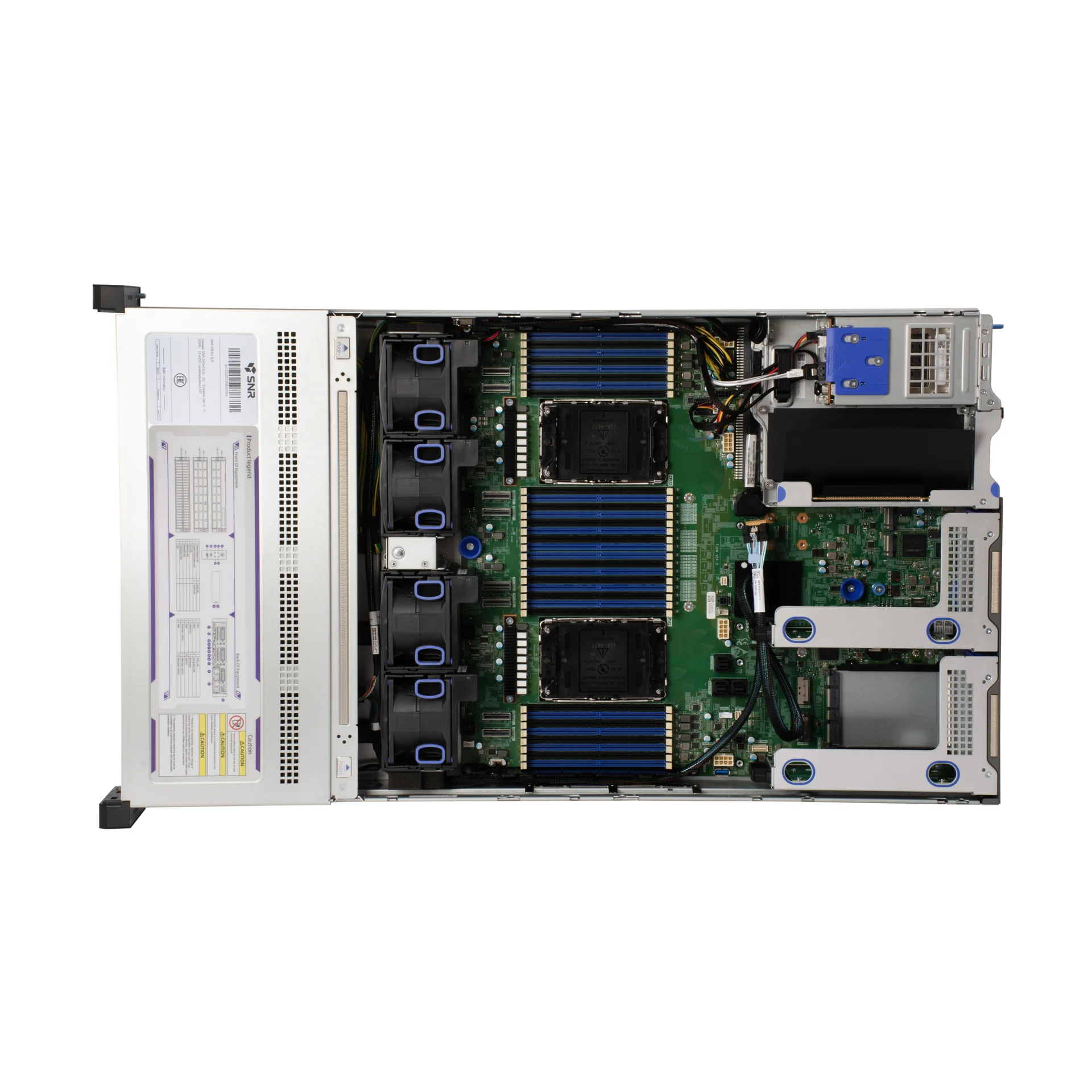 Серверная платформа SNR-SR2412LS, 2U, Scalable Gen4,5, DDR5, 12xHDD, резервируемый БП