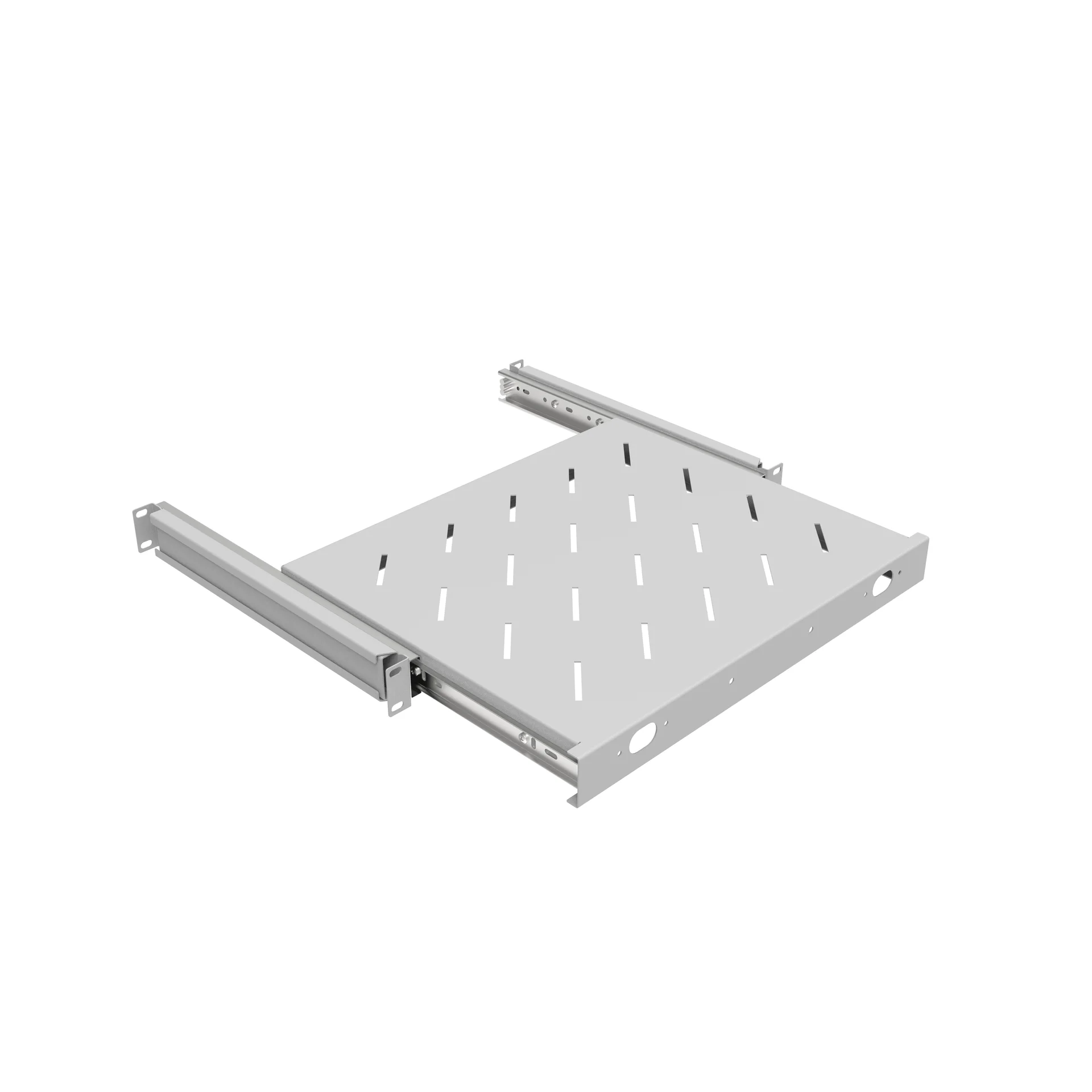 Полка выдвижная для шкафов глубиной 600мм, (глубина полки 350мм) распределенная нагрузка 20кг, цвет-серый (SNR-SHELF-06035-20GS)