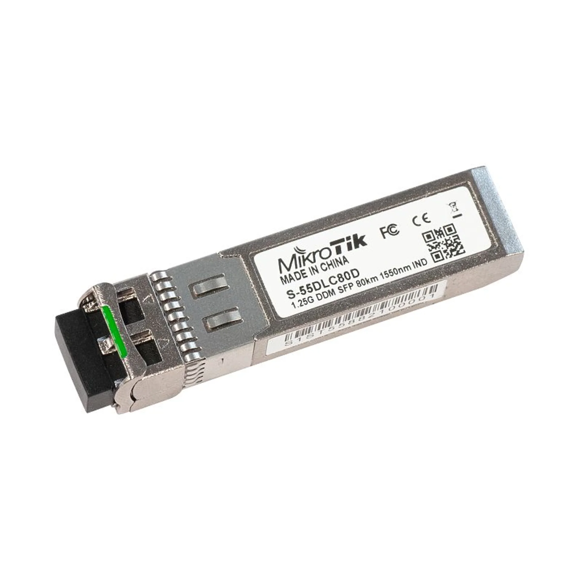 Модуль Mikrotik SFP оптический, 1.25G, дальность до 80км, 1550нм