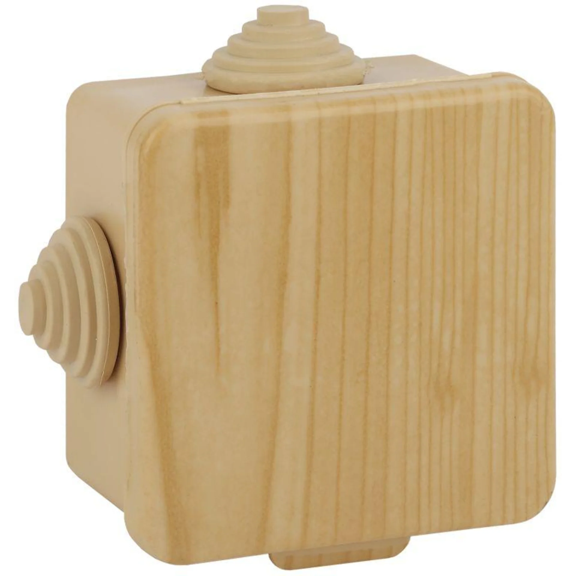 Коробка распаячная ОП КОР 65х65х50мм с гермовводами 4 вх. IP54 сосна Эра Б0043227