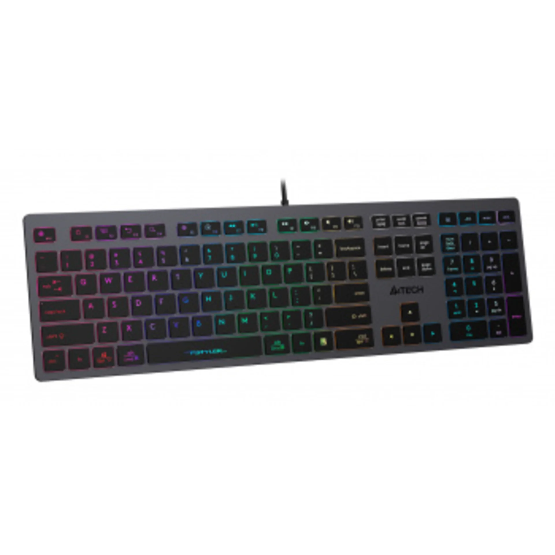 Клавиатура A4Tech Fstyler FX60 серый USB slim LED (FX60 GREY / NEON)