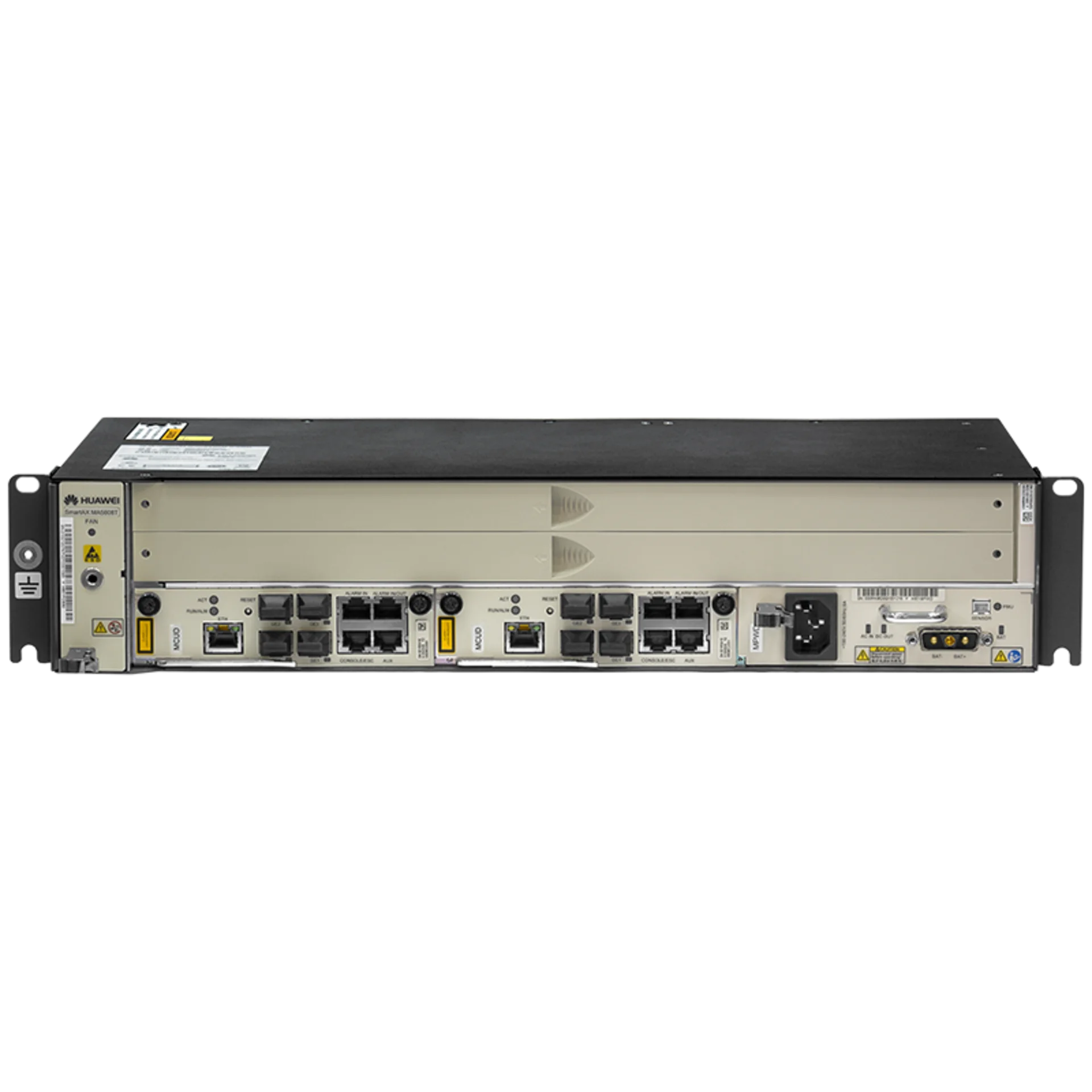 2RU шасси Huawei OLT GPON, 2 слота для установки интерфейсных модулей, DC