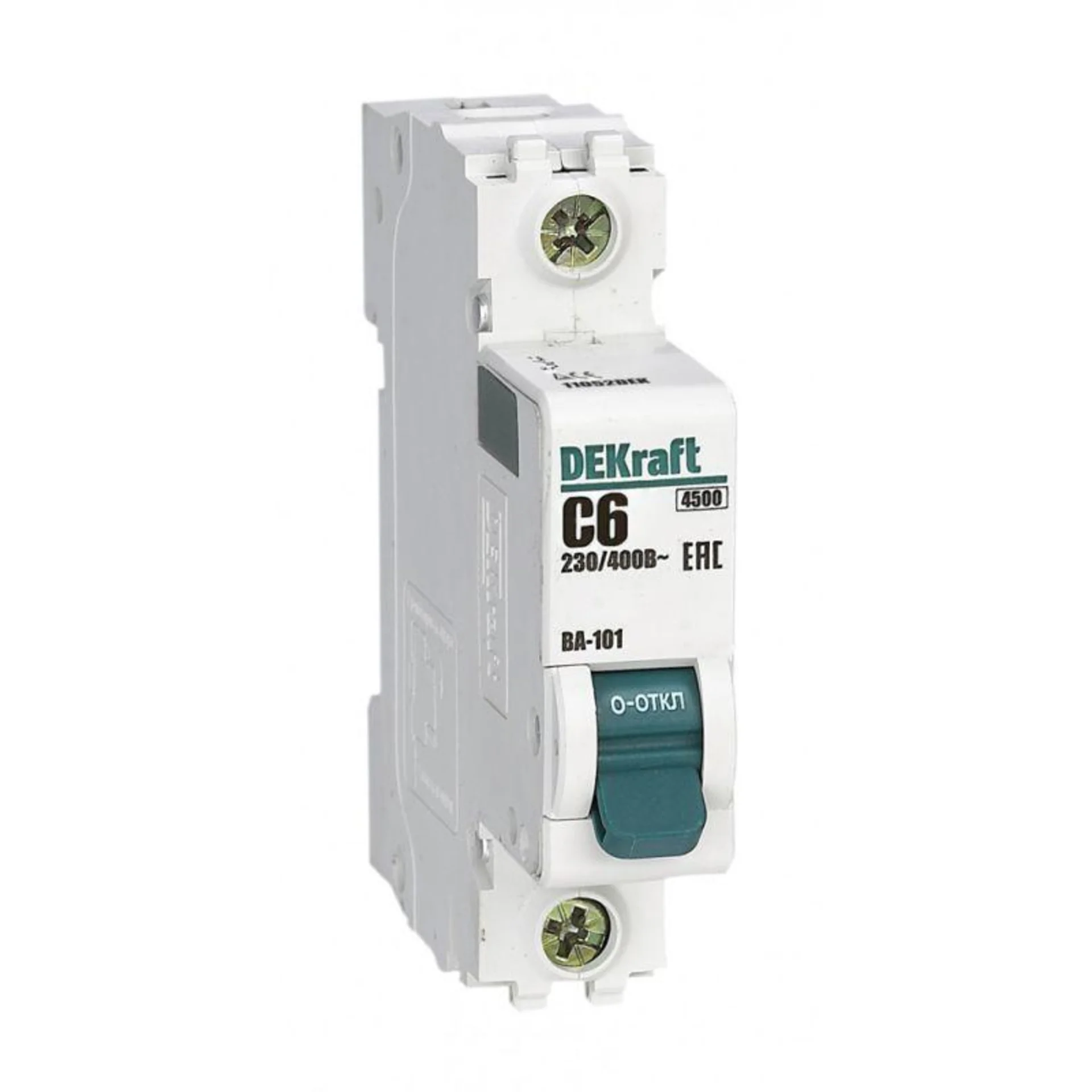 Выключатель автоматический модульный 1п C 6А 4.5кА ВА-101 DEKraft 11052DEK