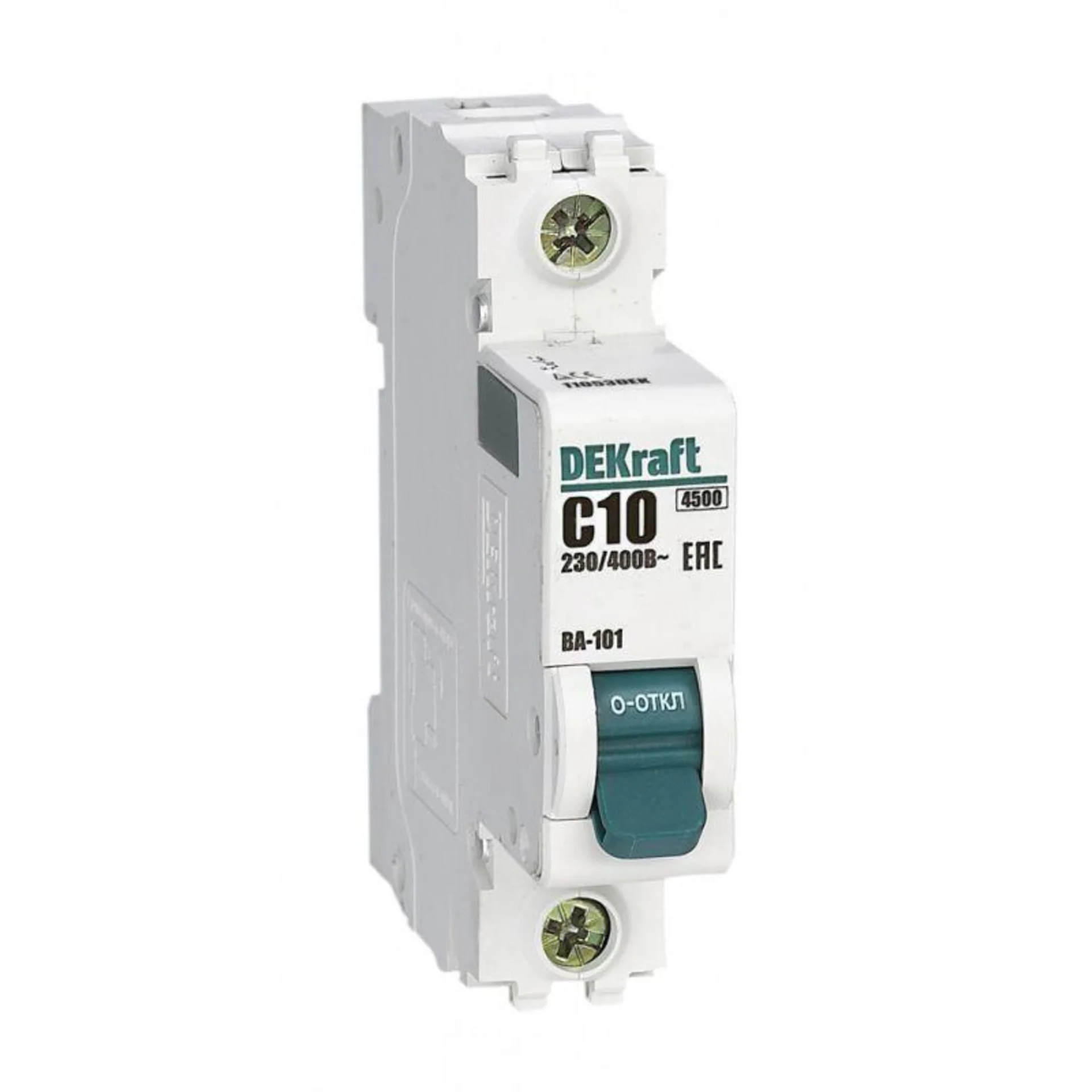 Выключатель автоматический модульный 1п C 10А 4.5кА ВА-101 DEKraft 11053DEK