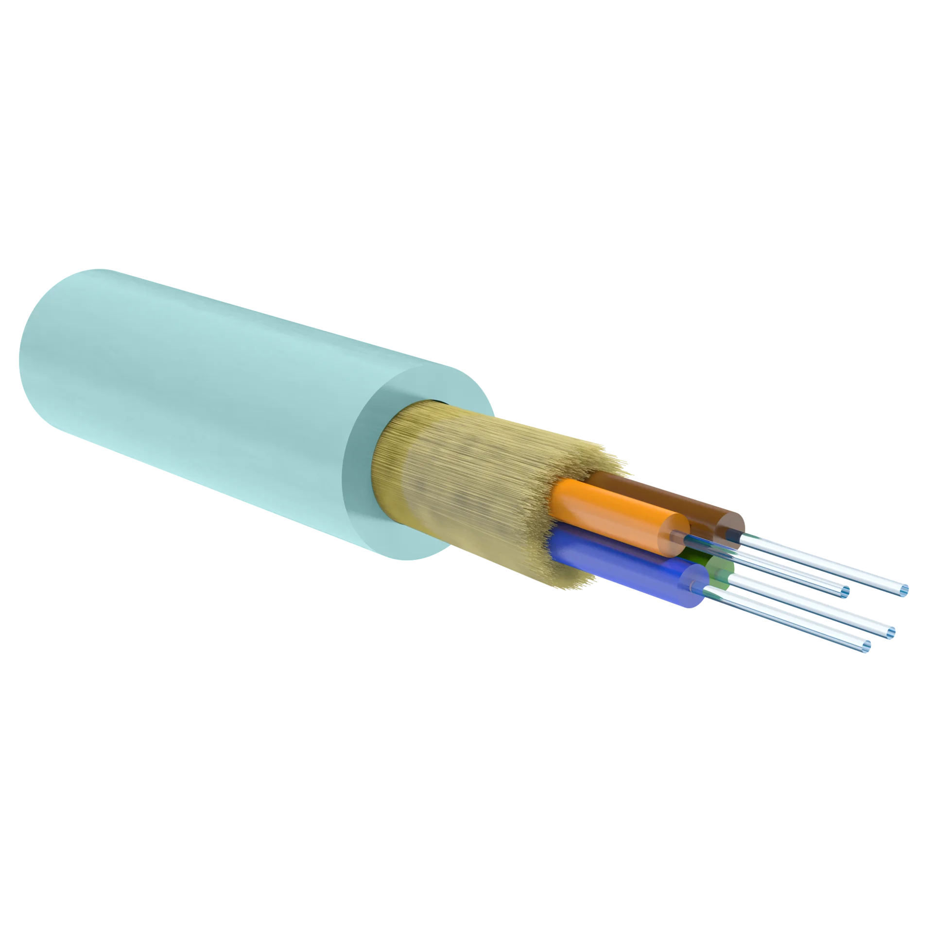 Кабель оптический Alpha Mile Distribution, 04 волокна OM3, LSZH нг(A)-HFLTx