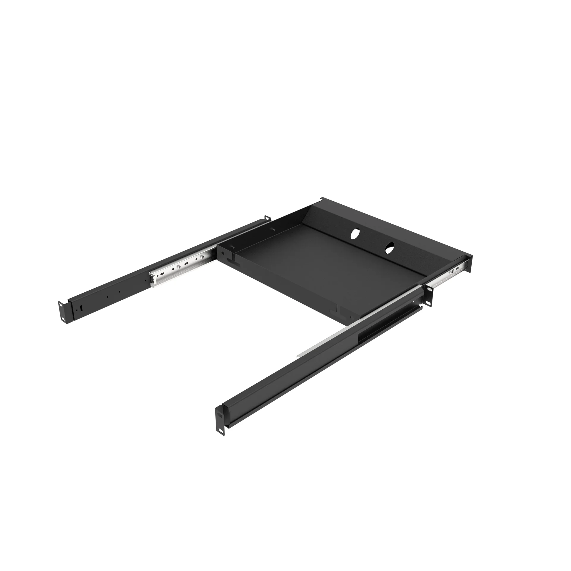 Полка 19" глубиной 350мм для клавиатуры, цвет черный