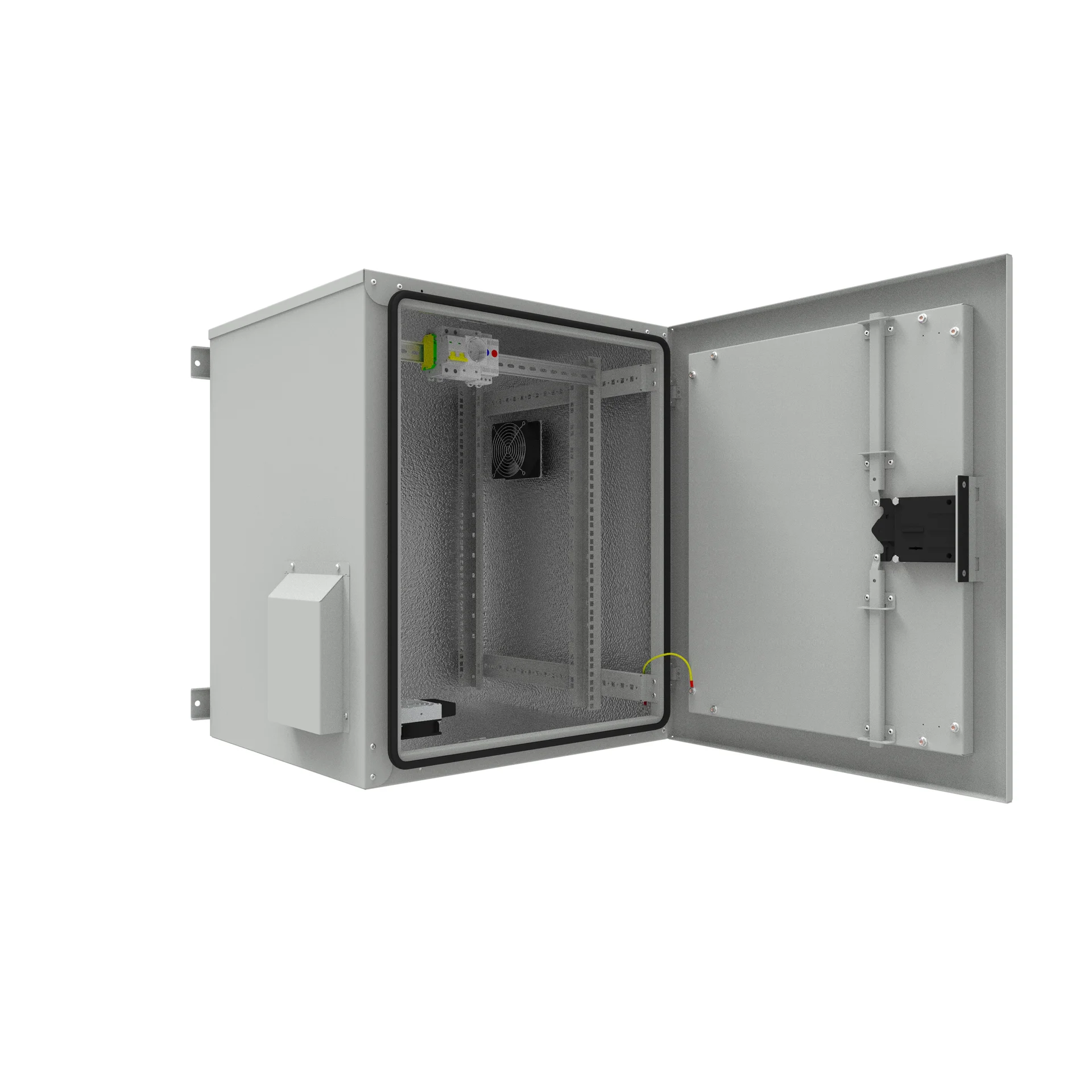 Шкаф уличный всепогодный 15U глубина 600мм (нагрев, охлаждение, контроль климата)