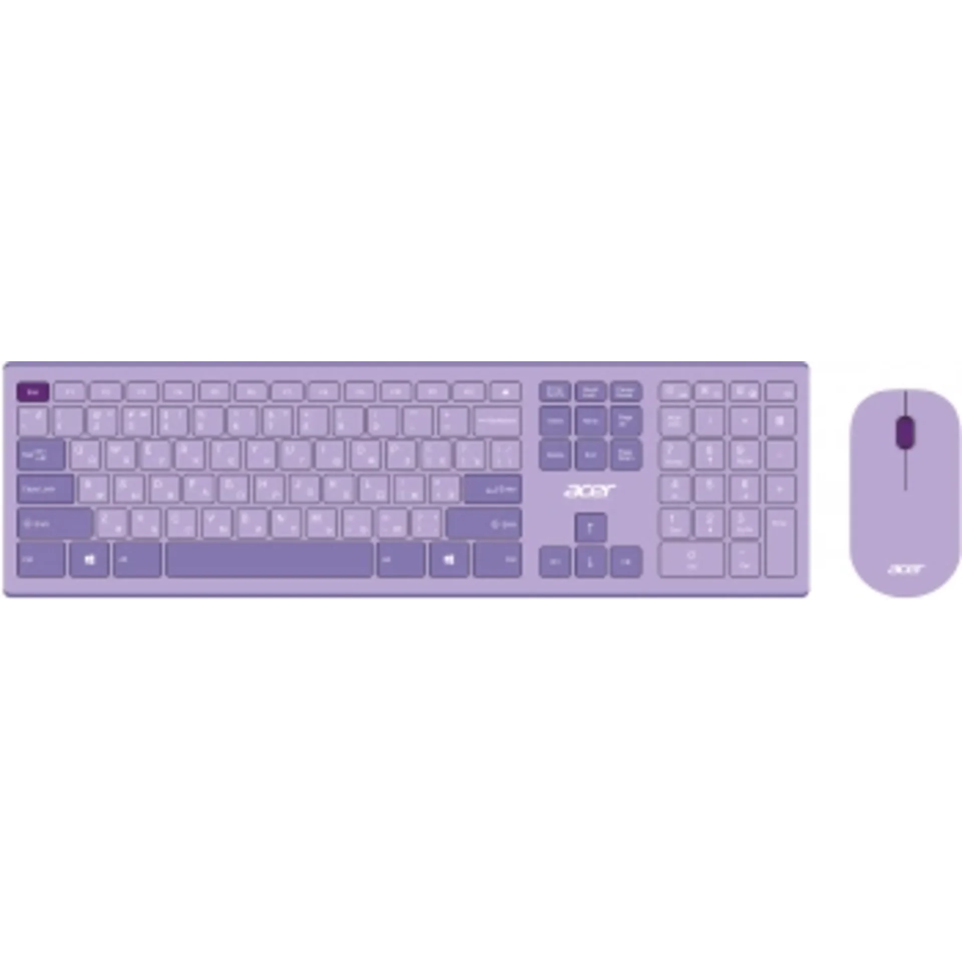 Клавиатура + мышь Acer OCC205 клав:фиолетовый мышь:фиолетовый USB беспроводная slim Multimedia