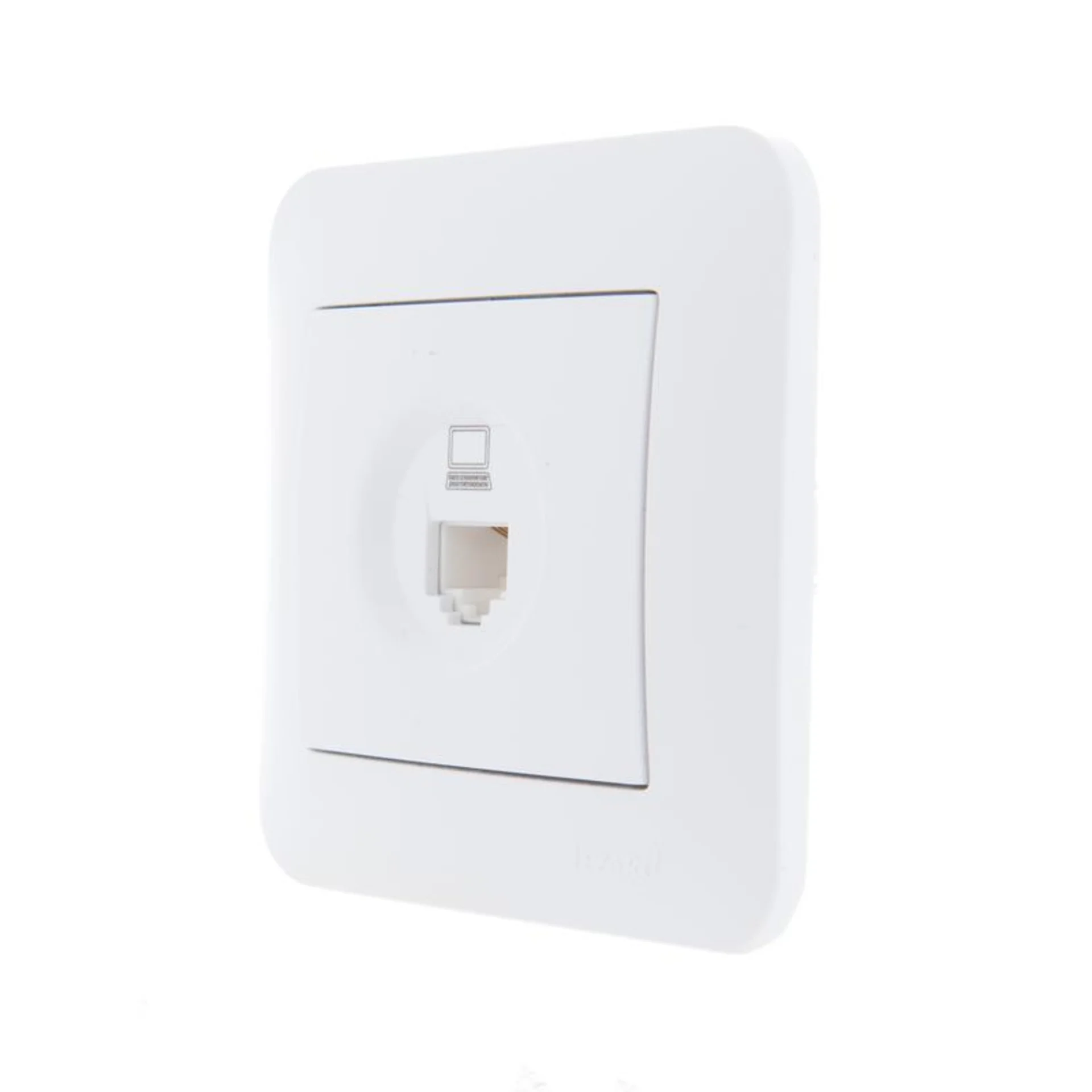 Розетка компьютерная 1-м СП Karina RJ45 механизм бел. LEZARD 707-0288-139