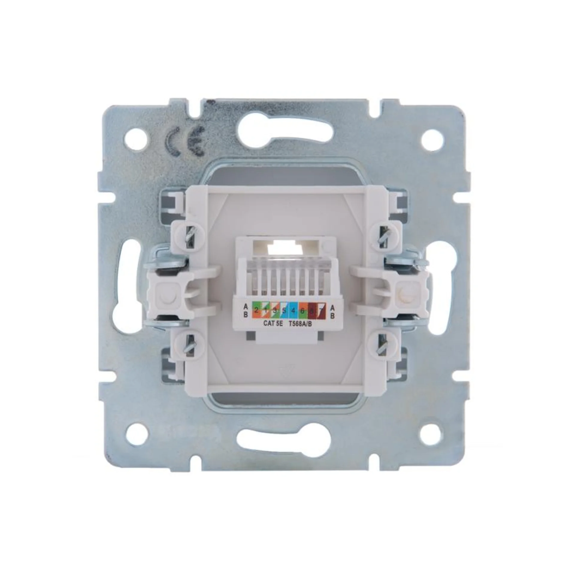 Розетка компьютерная 1-м СП Karina RJ45 механизм бел. LEZARD 707-0288-139