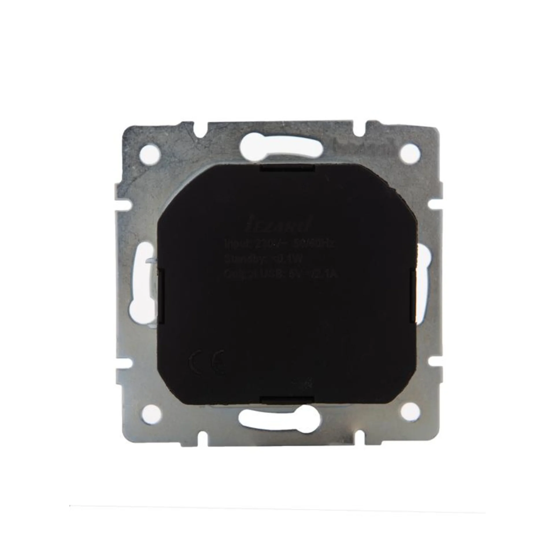 Розетка 1-м СП Karina 16А с заземл. с заряд. устройством USB механизм бел. LEZARD 707-0288-181