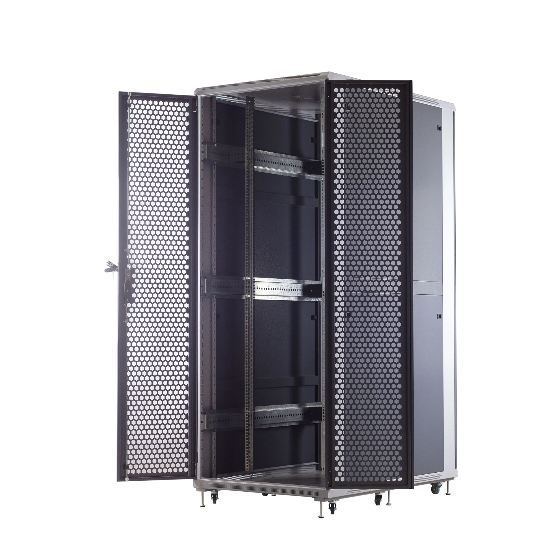 Шкаф телекоммуникационный напольный 42U 800x1200мм, серия TFC (SNR-TFC-428012-CPDP-G-SF)