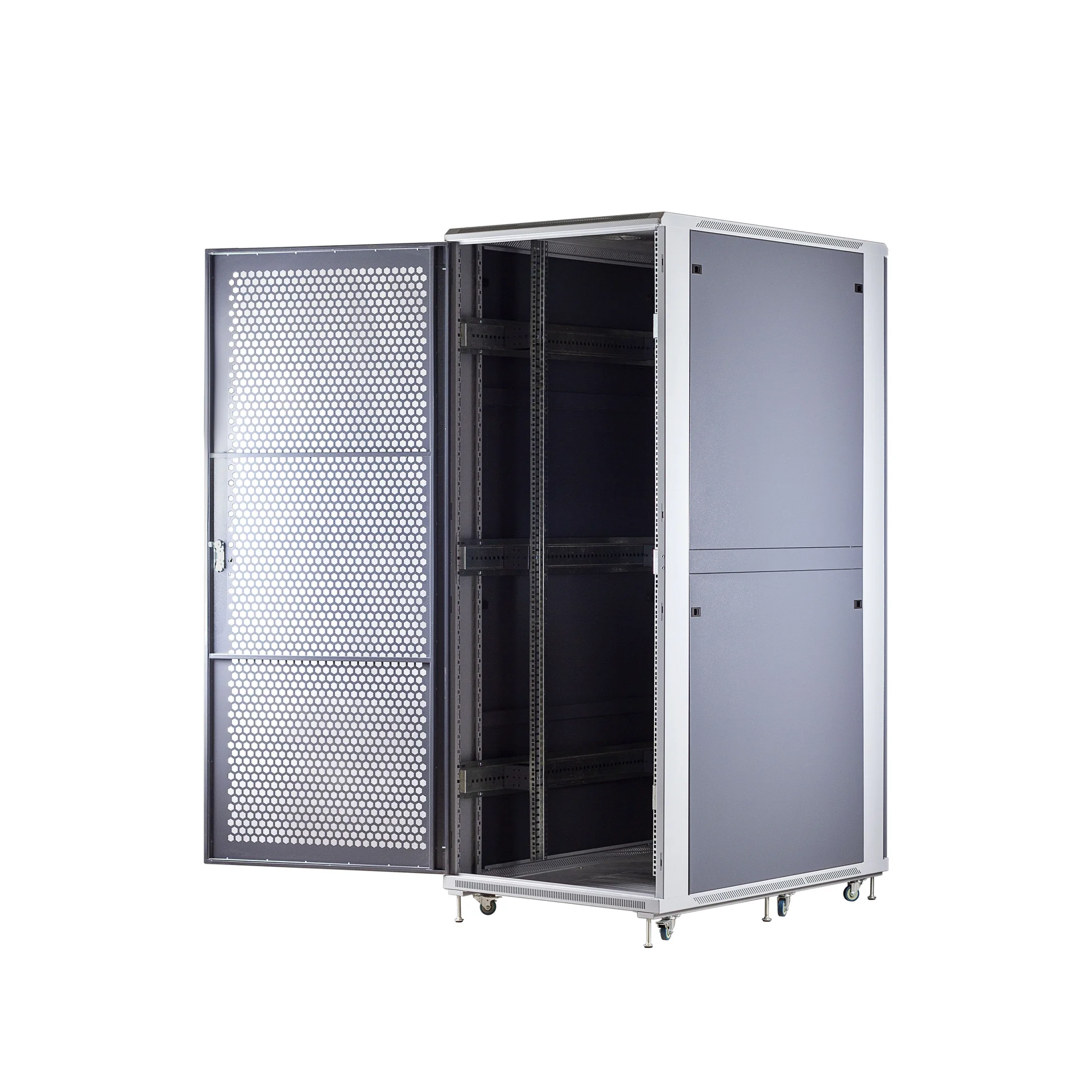 Шкаф телекоммуникационный напольный 42U 800x1200мм, серия TFC (SNR-TFC-428012-CPDP-G-SF)