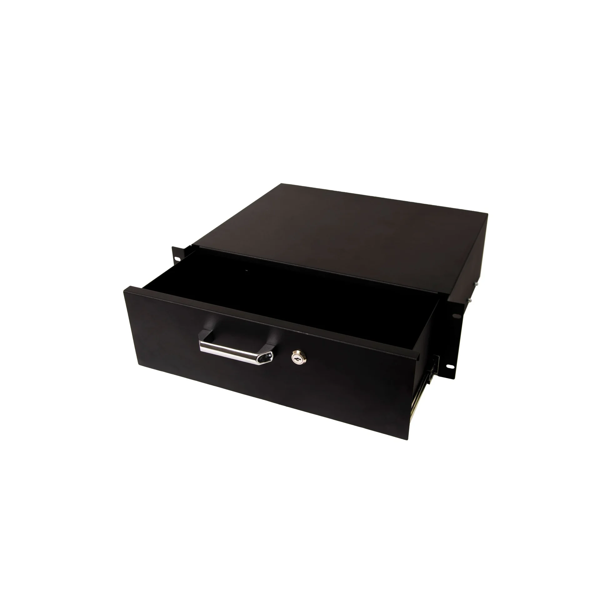 Выдвижной ящик для документов глубиной 355мм, высота 3U, цвет-черный (SNR-CASE-355-3U-B)
