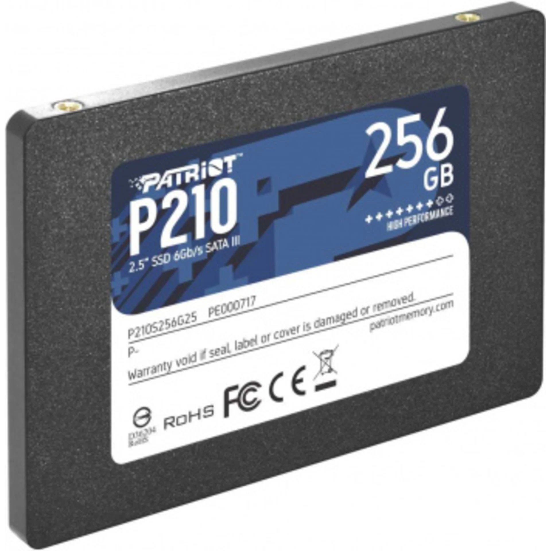 Накопитель SSD Patriot SATA-III 256GB P210S256G25 P210 2.5"