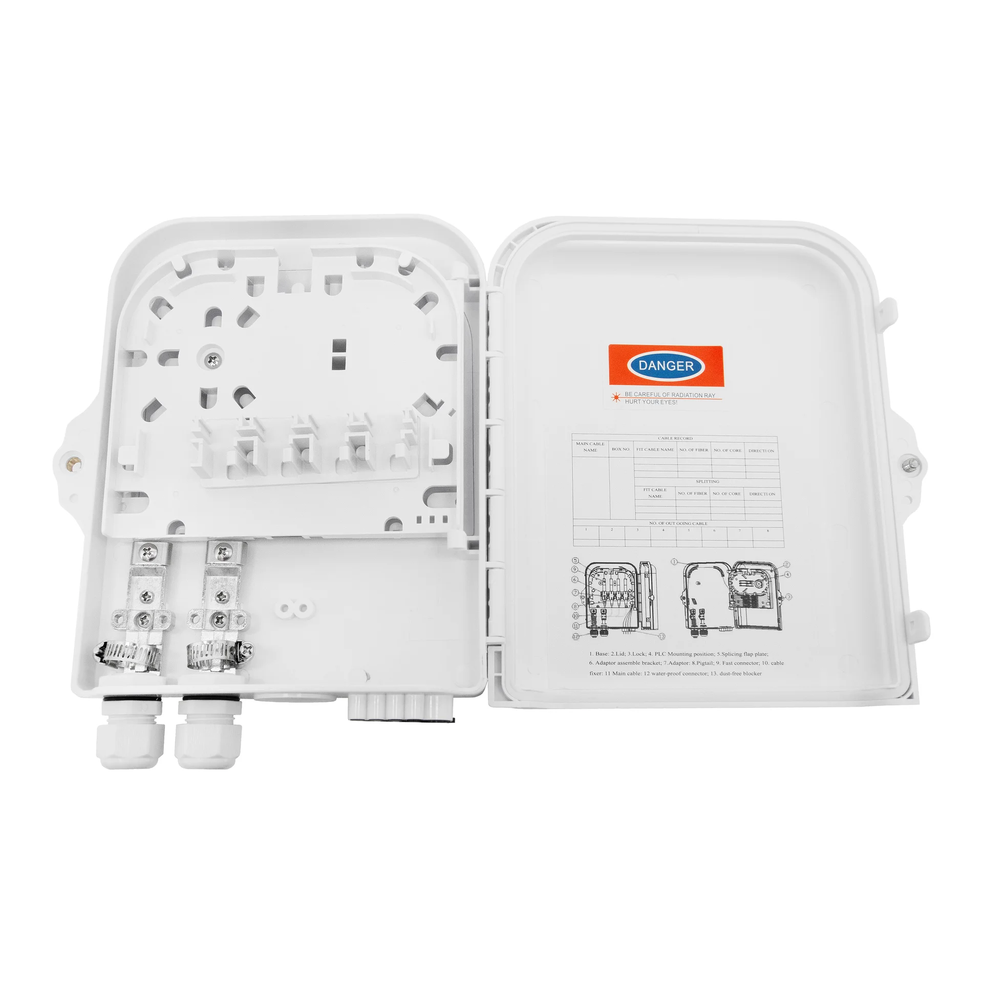 Коробка распределительная оптическая BO-FTTH-FDB-08J