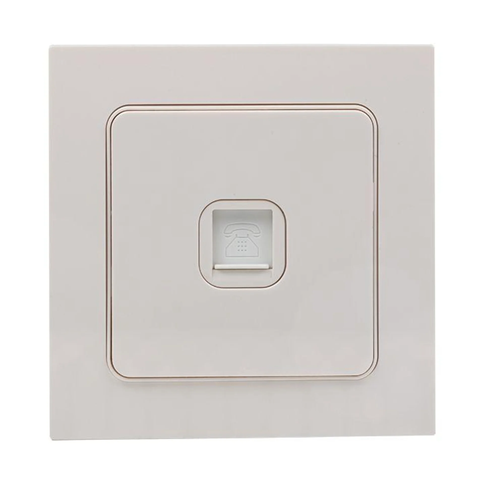 Розетка телефонная 1-м Стокгольм механизм бел. PROxima EKF EYT01-034-10