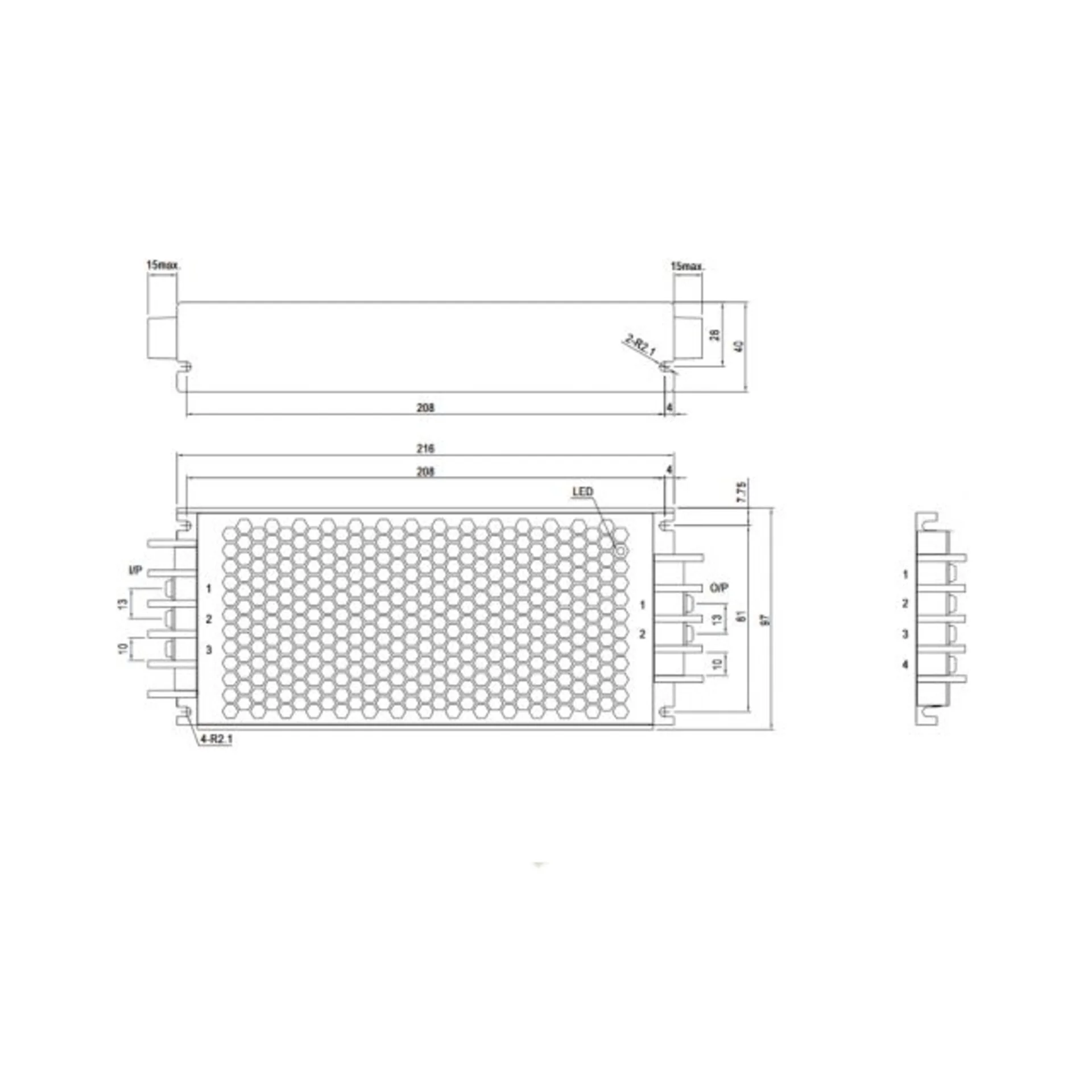 Преобразователь: DC/DC; 300Вт; Uвх:33.6...62.4В; Uвых: 24ВDC; Iвых: 12.5А, Mean Well