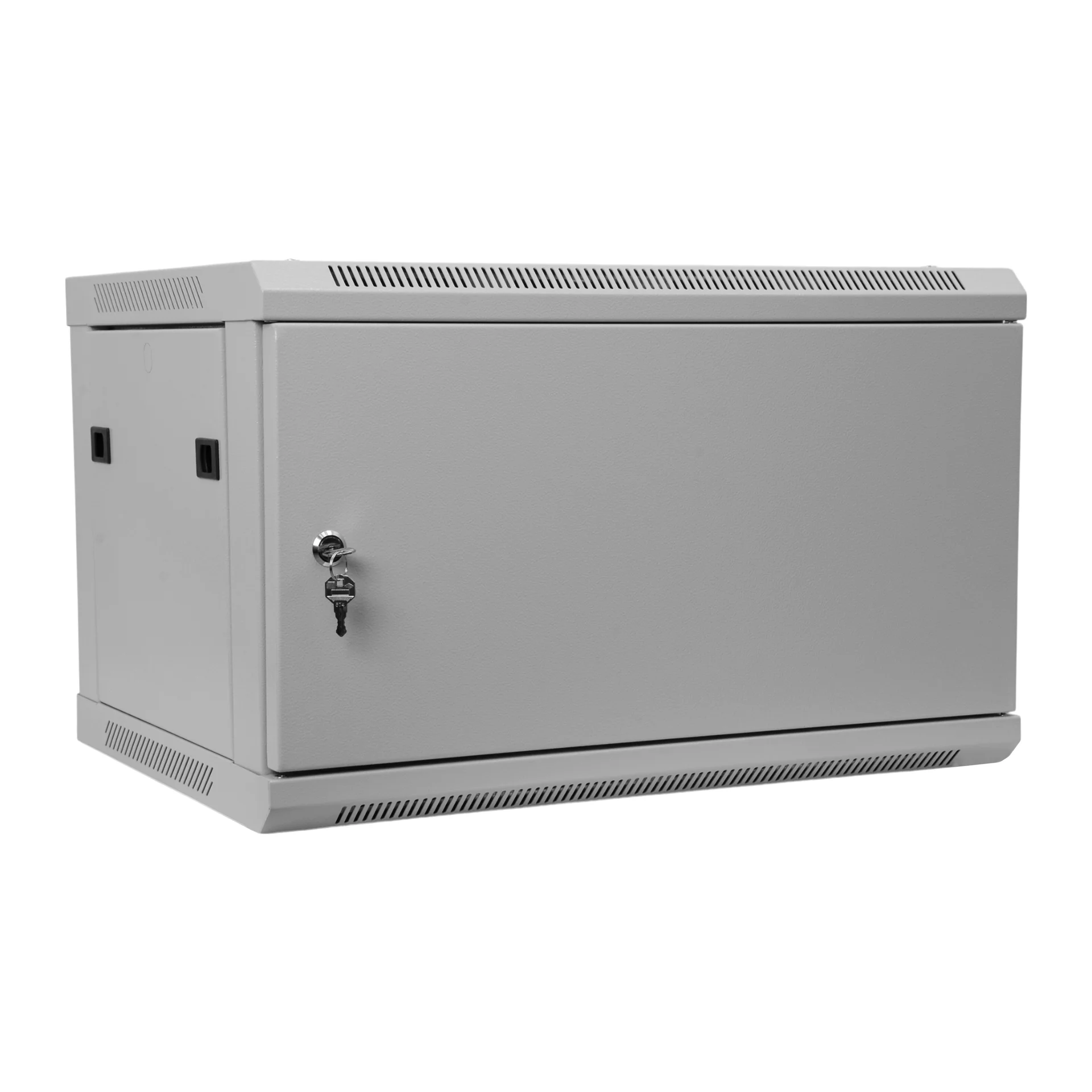 Шкаф телекоммуникационный настенный 6U, 600х450х370мм (металлическая дверь)