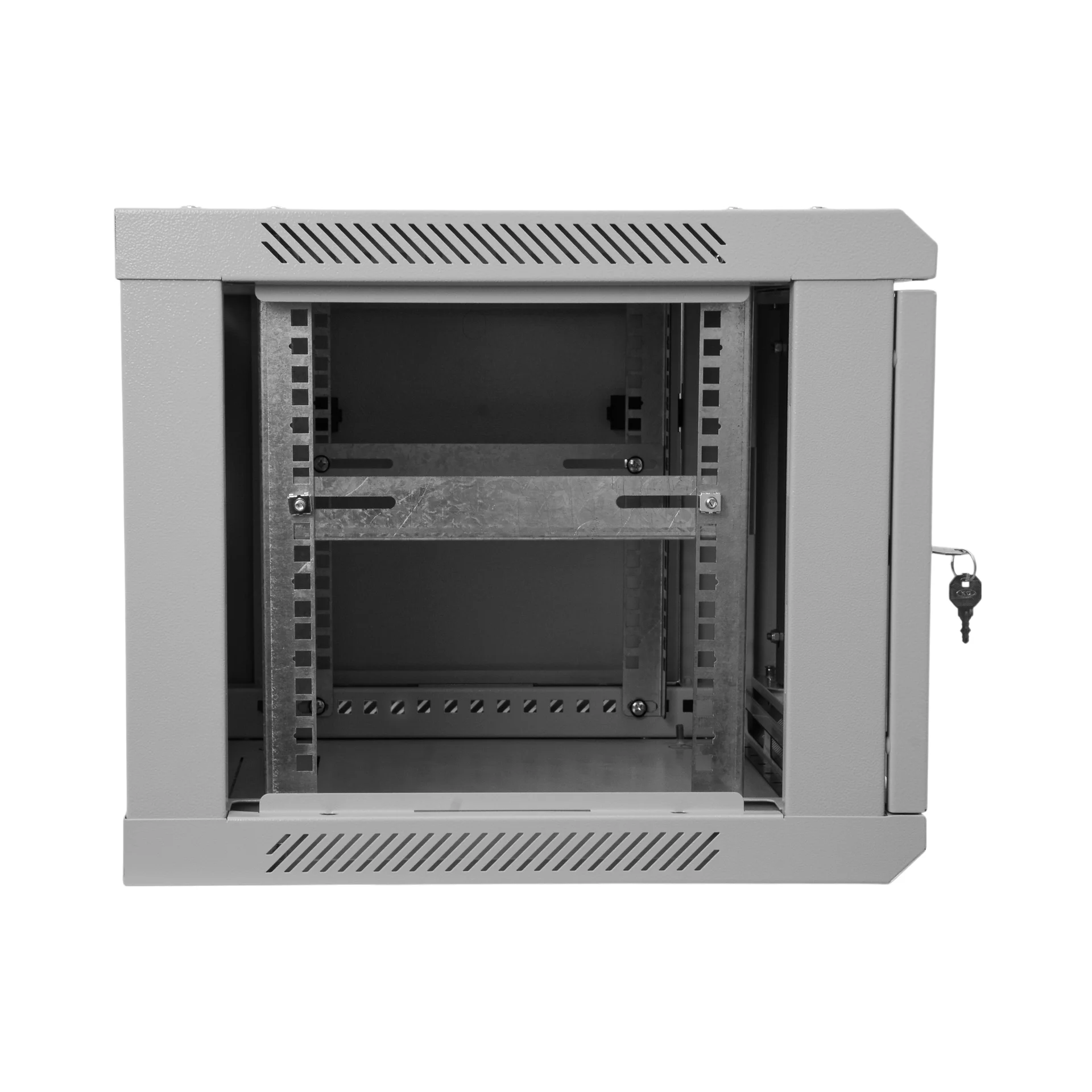 Шкаф телекоммуникационный настенный 6U, 600х450х370мм (металлическая дверь)