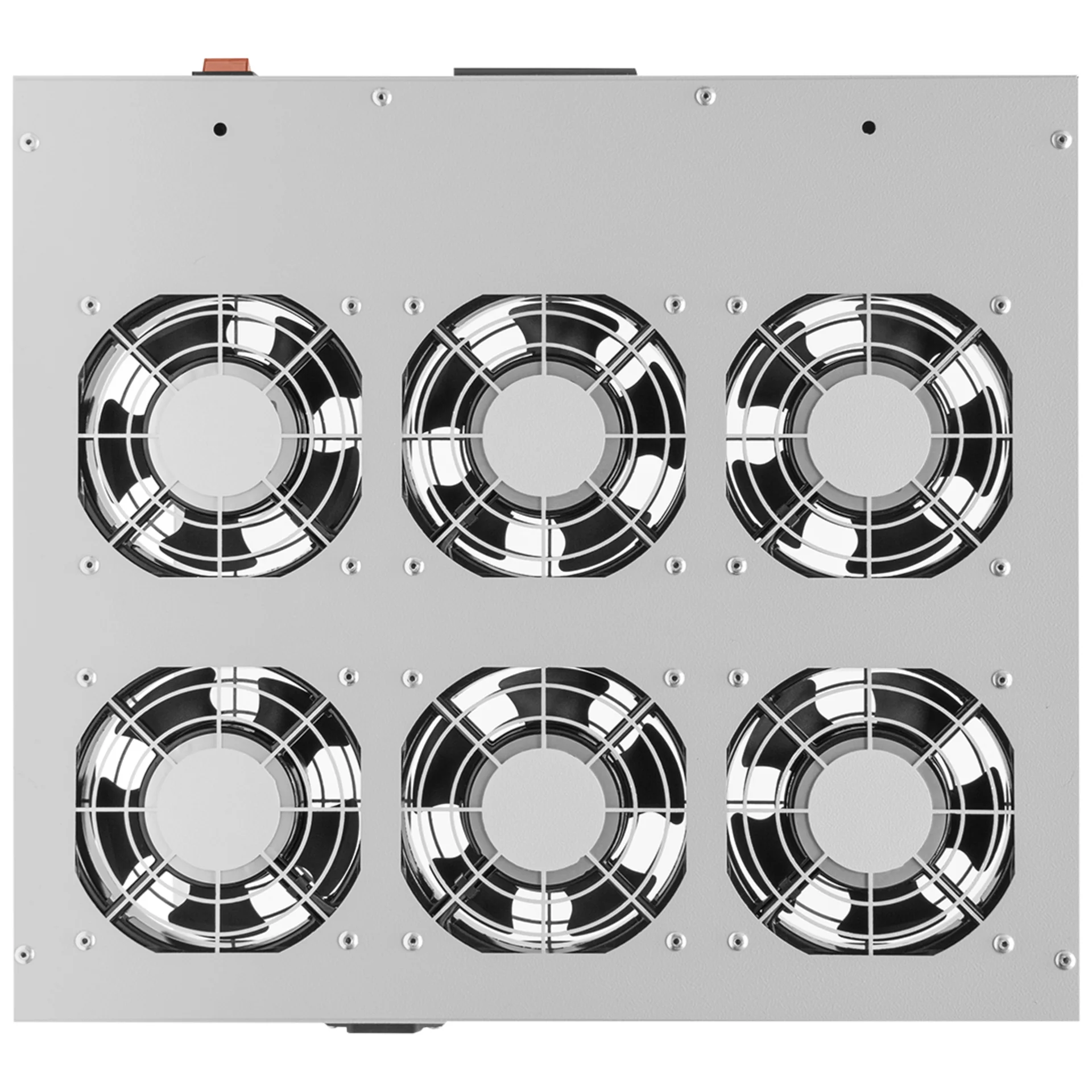 Модуль вентиляторный 19", 6 вентиляторов, регулируемая глубина 460-830мм, с цифровым терморегулятором