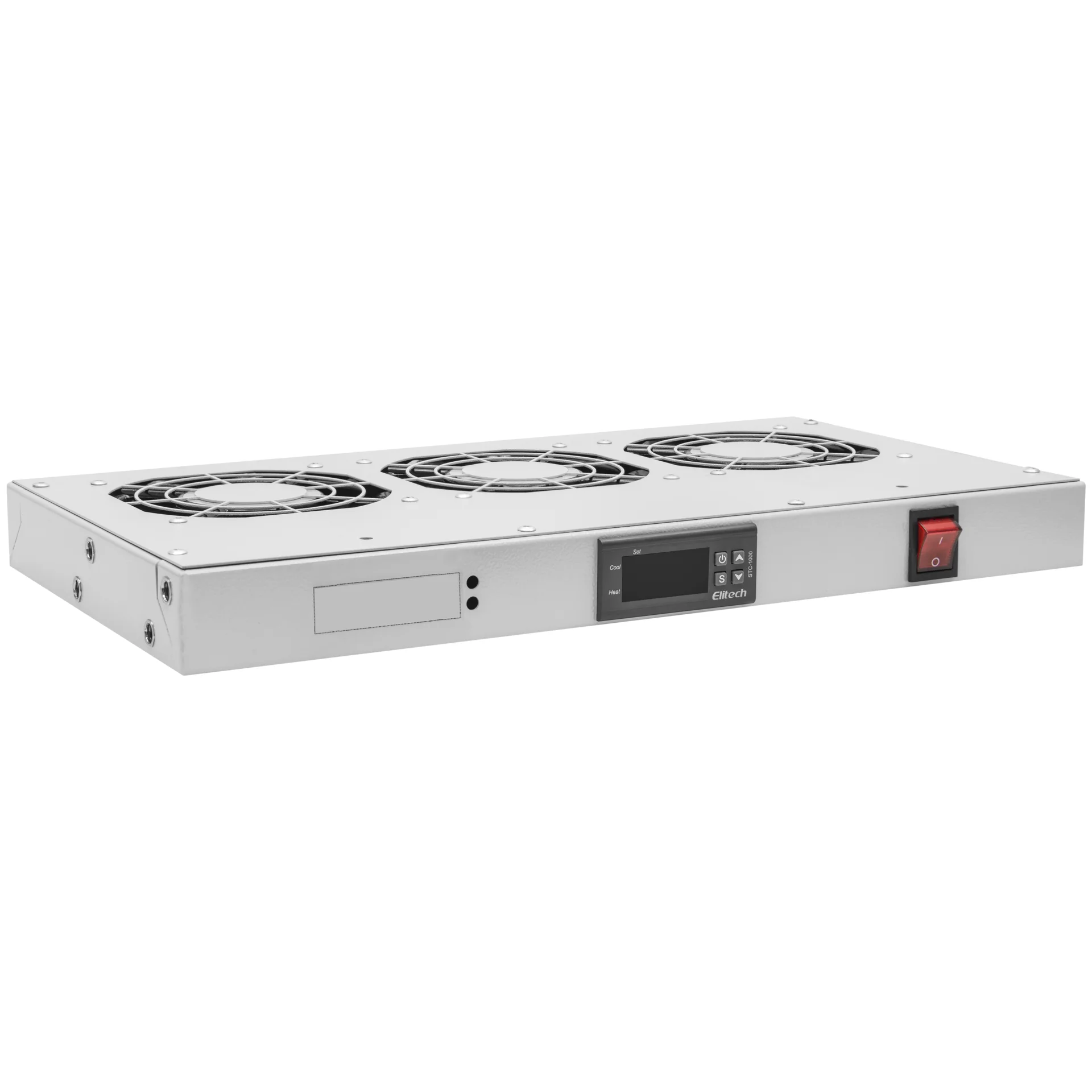 Модуль вентиляторный 19", 3 вентилятора, регулируемая глубина 230-415мм, с цифровым терморегулятором