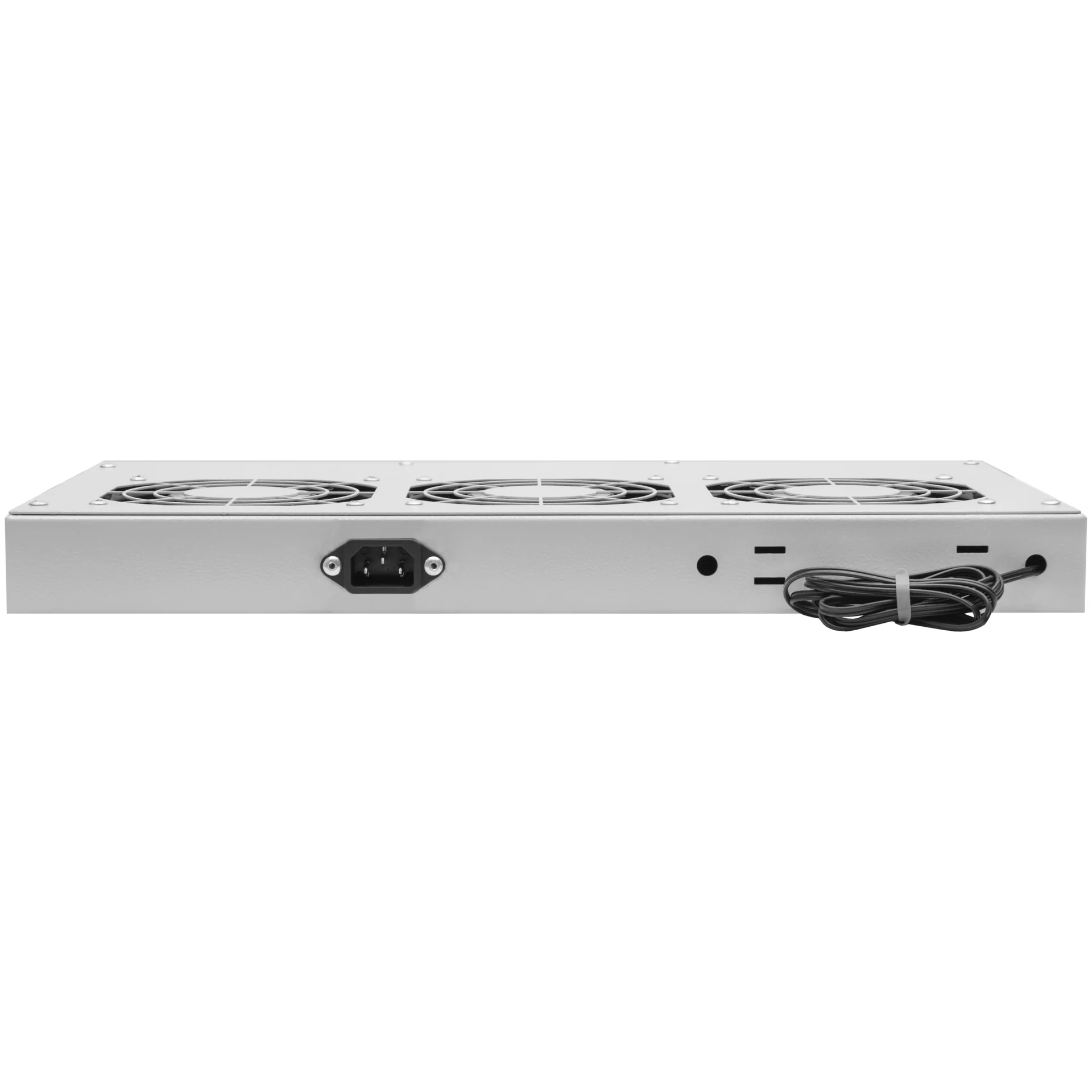 Модуль вентиляторный 19", 3 вентилятора, регулируемая глубина 230-415мм, с цифровым терморегулятором